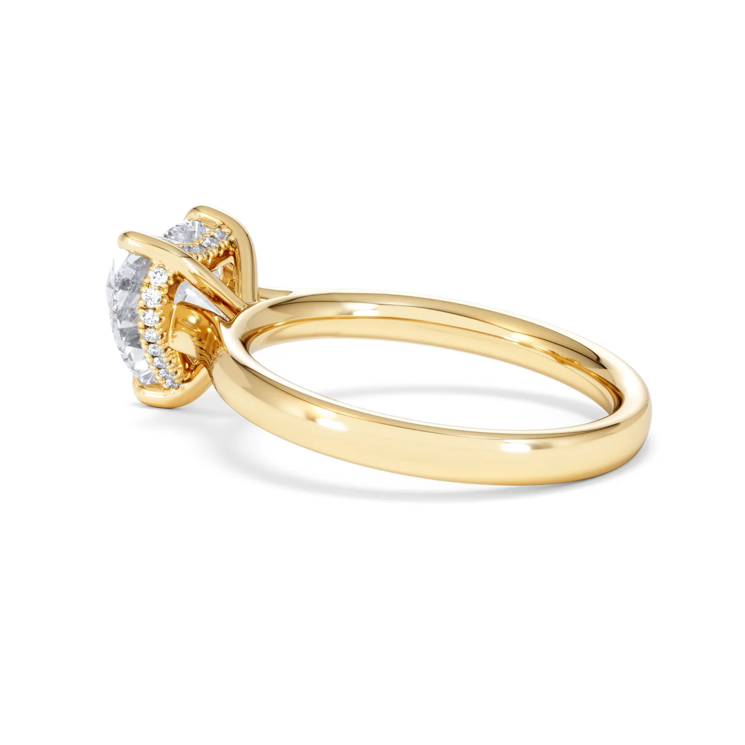 Amora Heart 2.09ct Hidden Halo Lab Diamond Engagement Ring F/VS Set in 18K Gold - Image 62