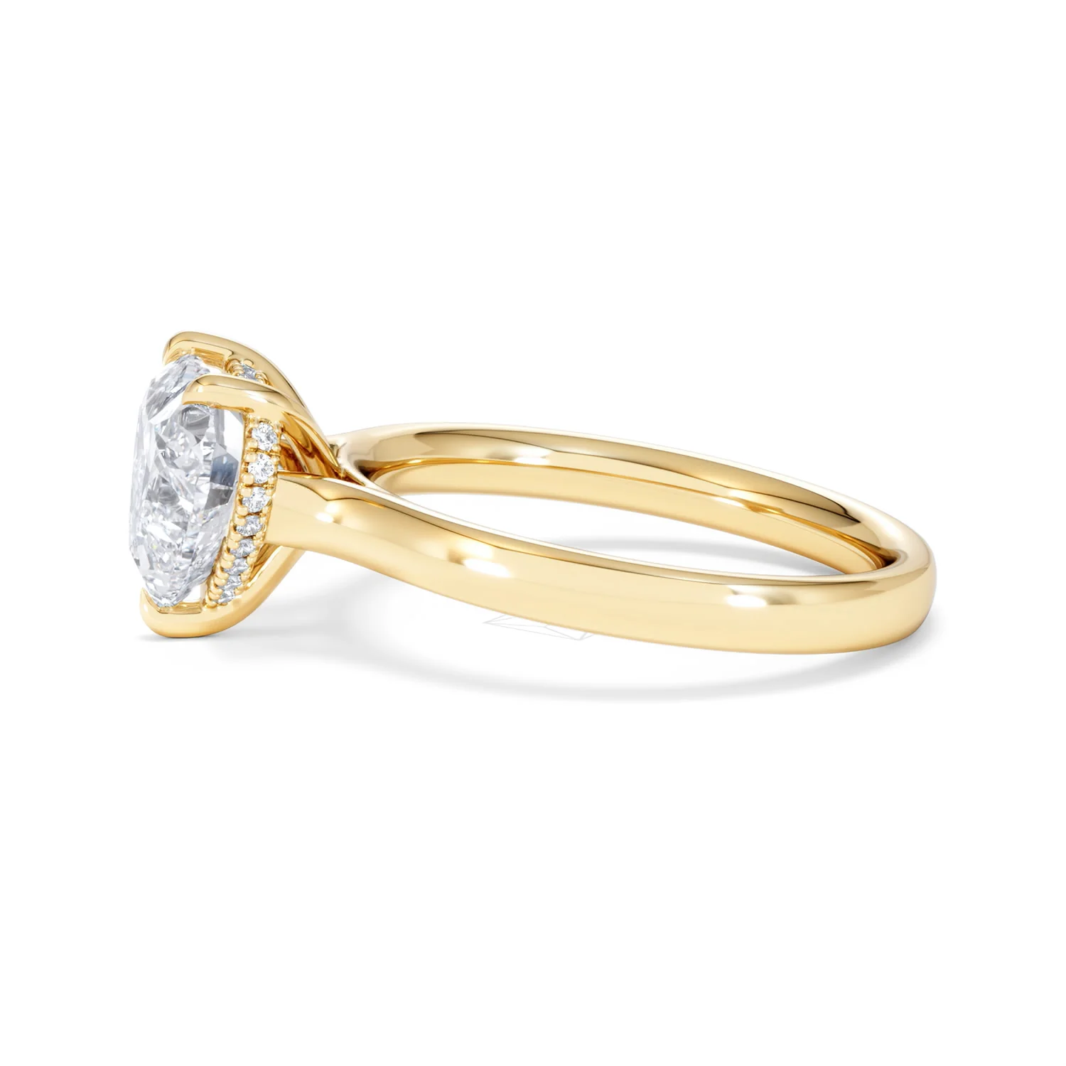 Amora Heart 2.09ct Hidden Halo Lab Diamond Engagement Ring F/VS Set in 18K Gold - Image 70
