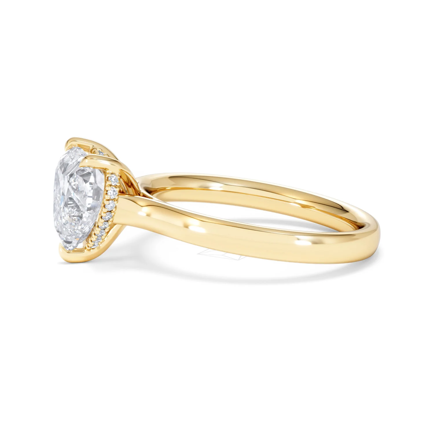 Amora Heart 2.09ct Hidden Halo Lab Diamond Engagement Ring F/VS Set in 18K Gold - Image 71