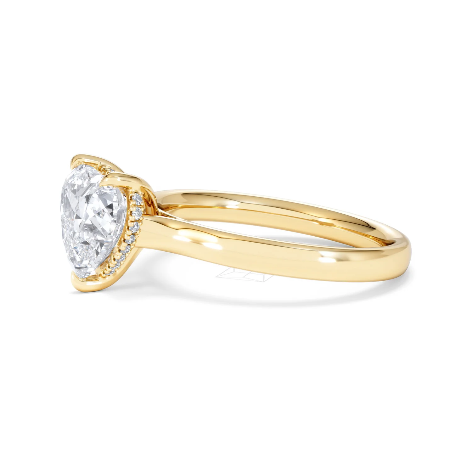 Amora Heart 2.09ct Hidden Halo Lab Diamond Engagement Ring F/VS Set in 18K Gold - Image 73