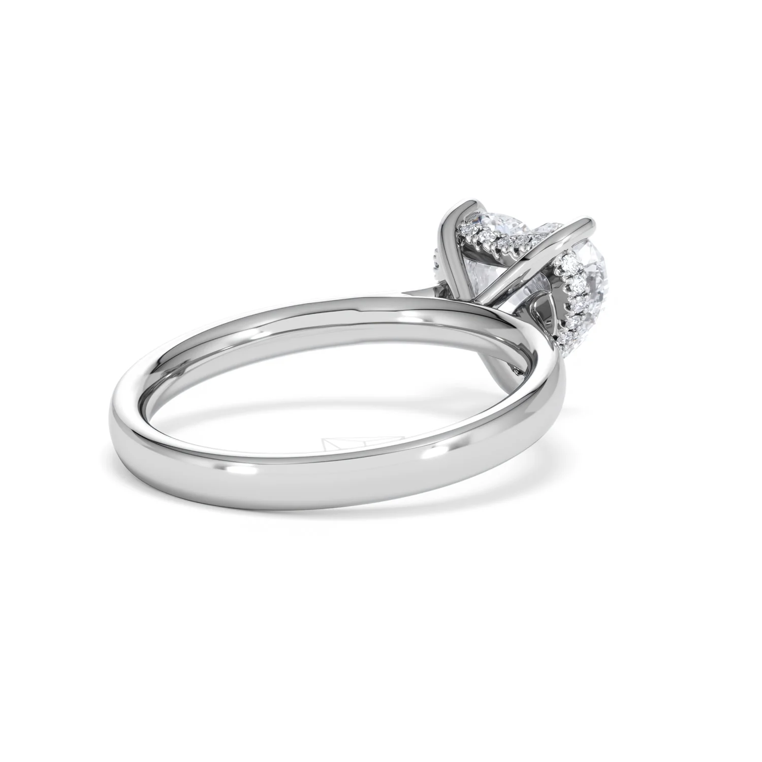 Amora Heart 2.09ct Hidden Halo Lab Diamond Engagement Ring F/VS Set in 18K White Gold - Image 39