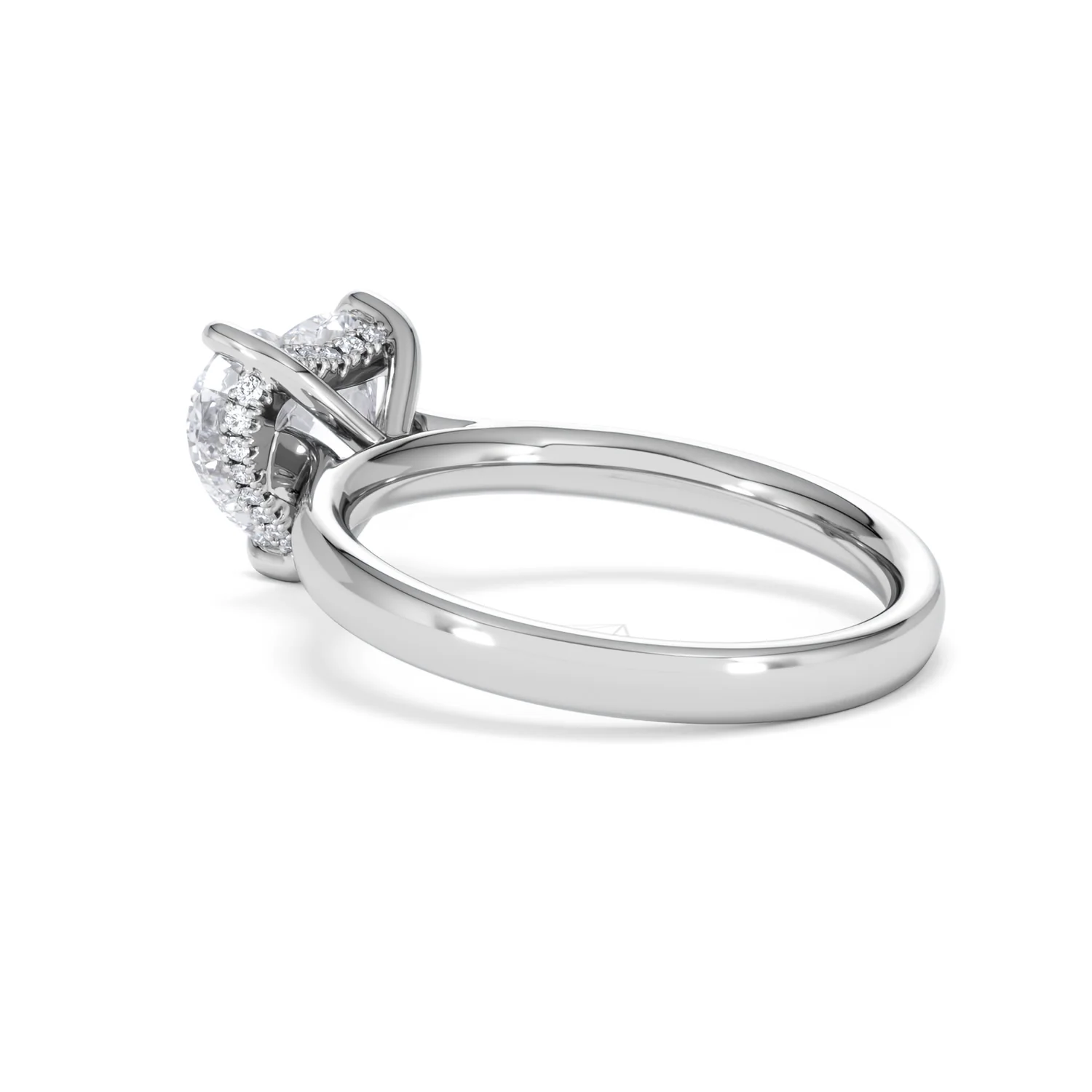 Amora Heart 2.09ct Hidden Halo Lab Diamond Engagement Ring F/VS Set in 18K White Gold - Image 59
