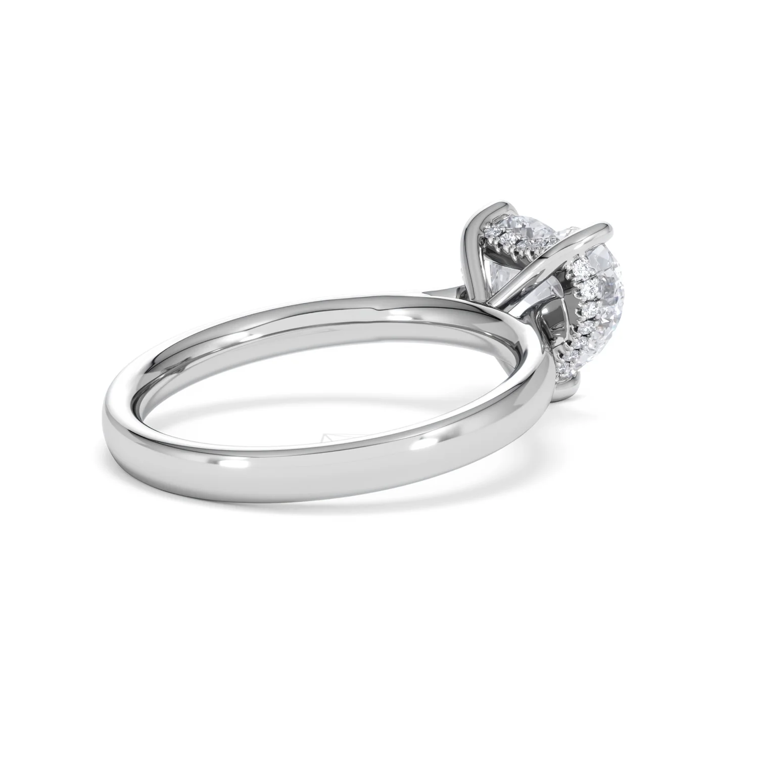 Amora Heart 2.09ct Hidden Halo Lab Diamond Engagement Ring F/VS Set in Platinum - Image 37