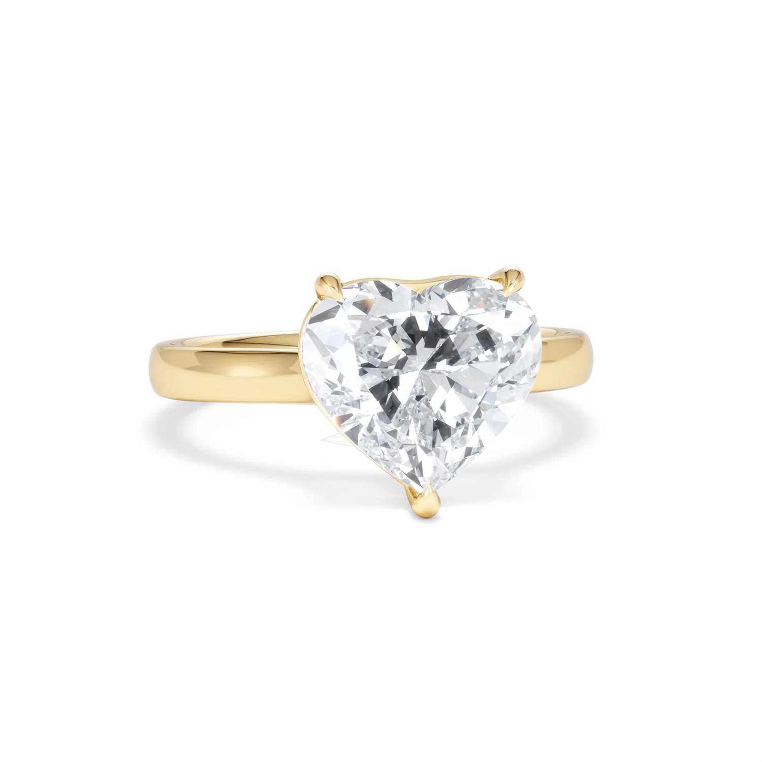 Amora Heart 3.00ct Lab Diamond Engagement Ring G/VS Set in 18K Gold - Image 10