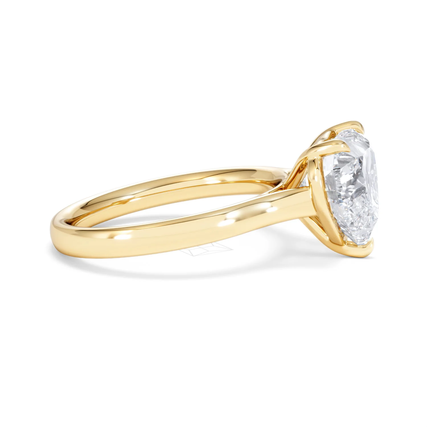 Amora Heart 3.00ct Lab Diamond Engagement Ring G/VS Set in 18K Gold - Image 25