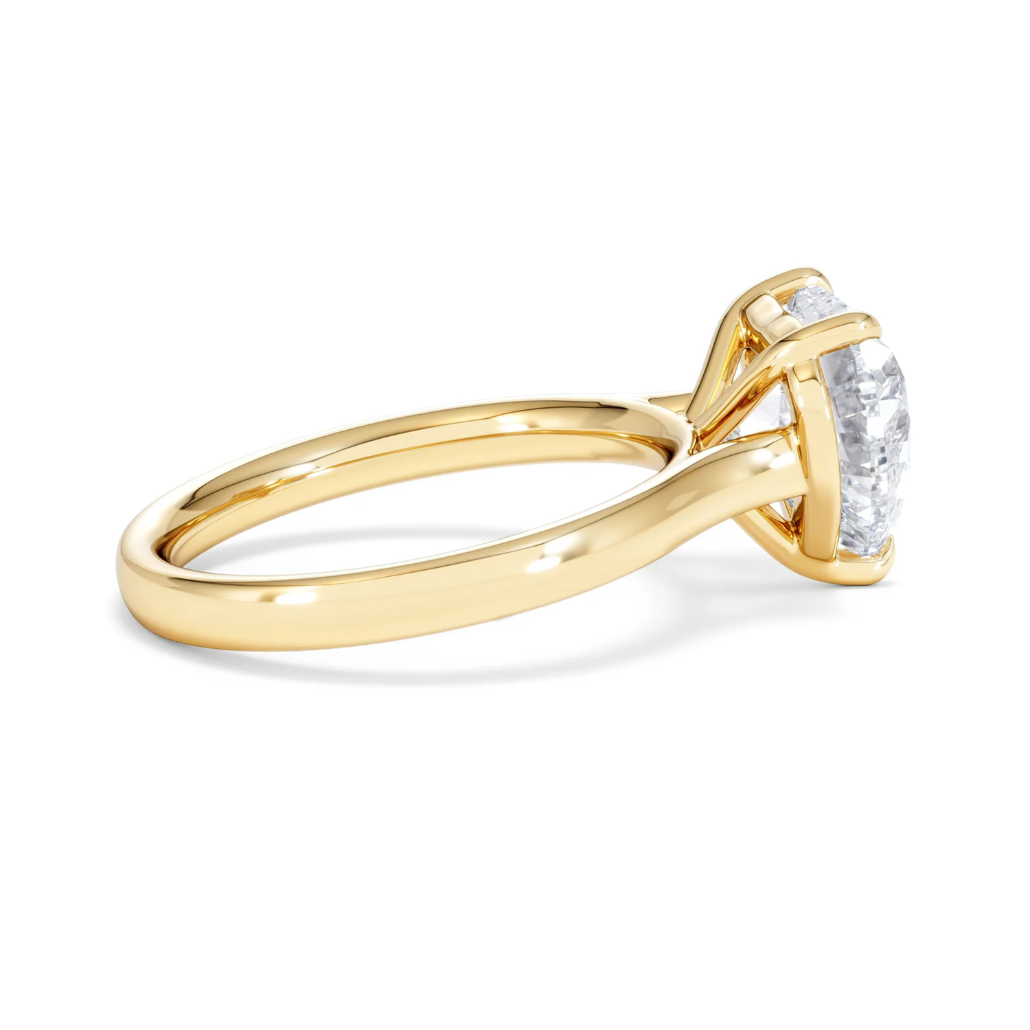 Amora Heart 3.00ct Lab Diamond Engagement Ring G/VS Set in 18K Gold - Image 30