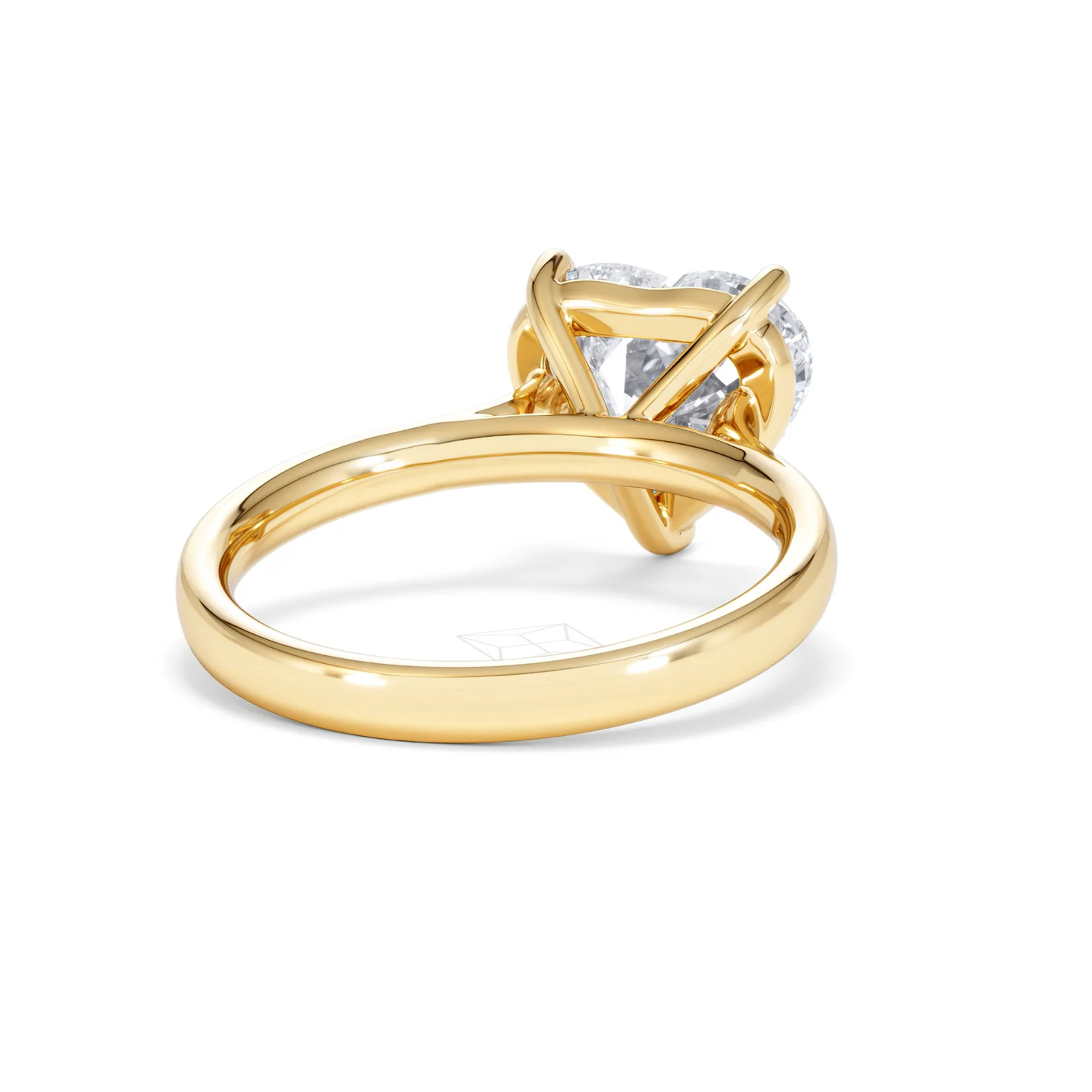 Amora Heart 3.00ct Lab Diamond Engagement Ring G/VS Set in 18K Gold - Image 43