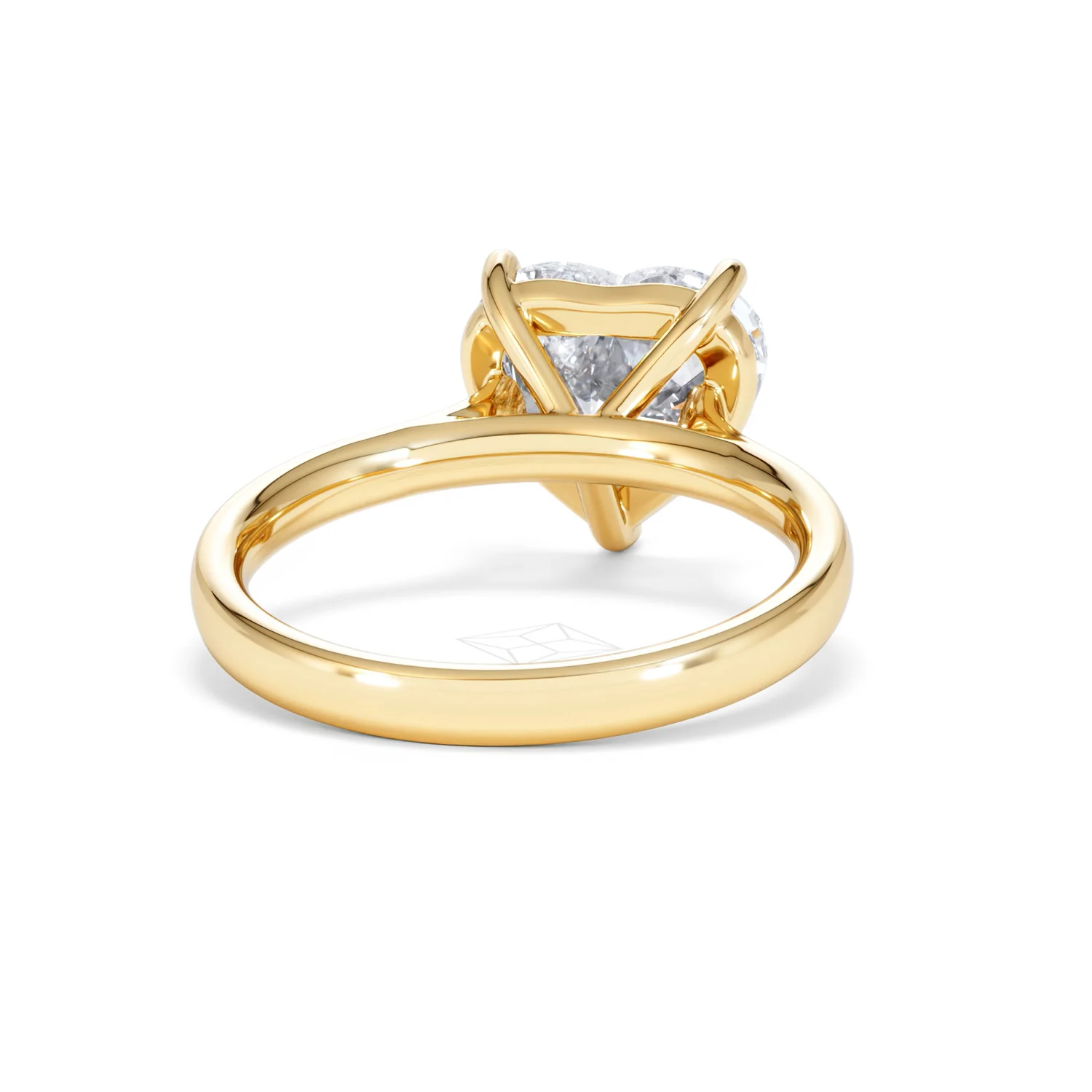 Amora Heart 3.00ct Lab Diamond Engagement Ring G/VS Set in 18K Gold - Image 45