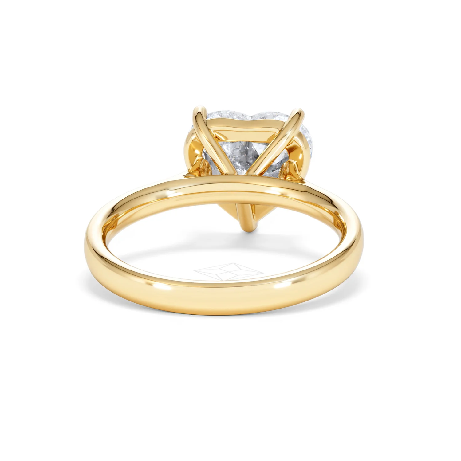 Amora Heart 3.00ct Lab Diamond Engagement Ring G/VS Set in 18K Gold - Image 46