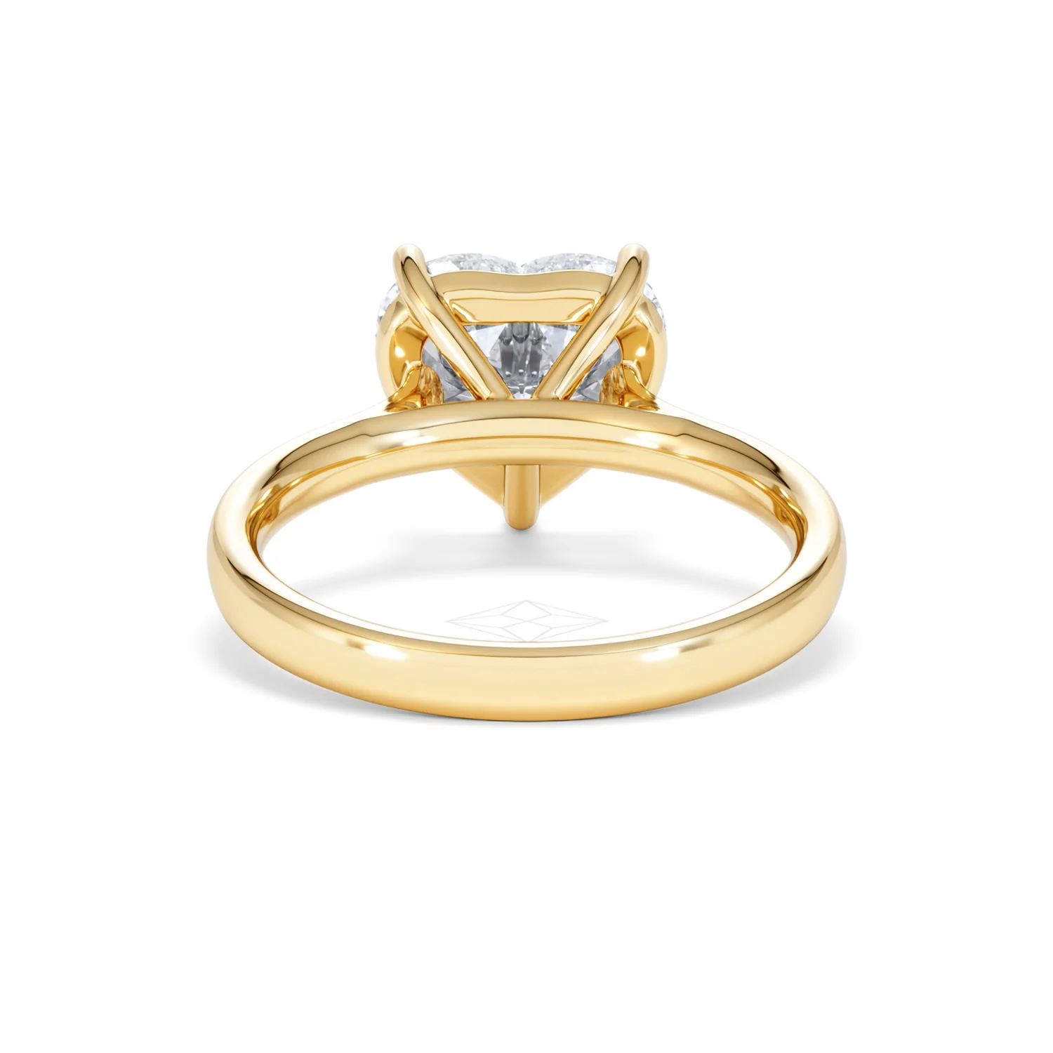 Amora Heart 3.00ct Lab Diamond Engagement Ring G/VS Set in 18K Gold - Image 48