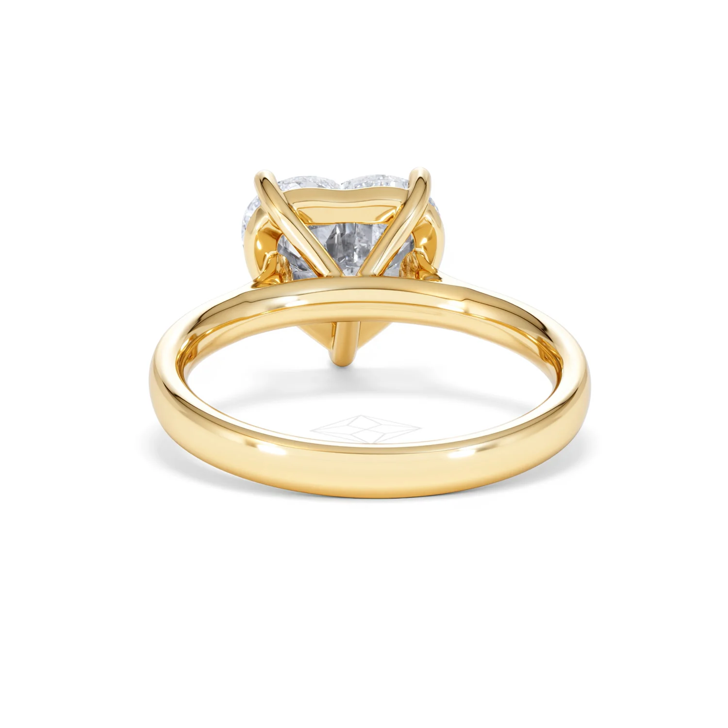 Amora Heart 3.00ct Lab Diamond Engagement Ring G/VS Set in 18K Gold - Image 49