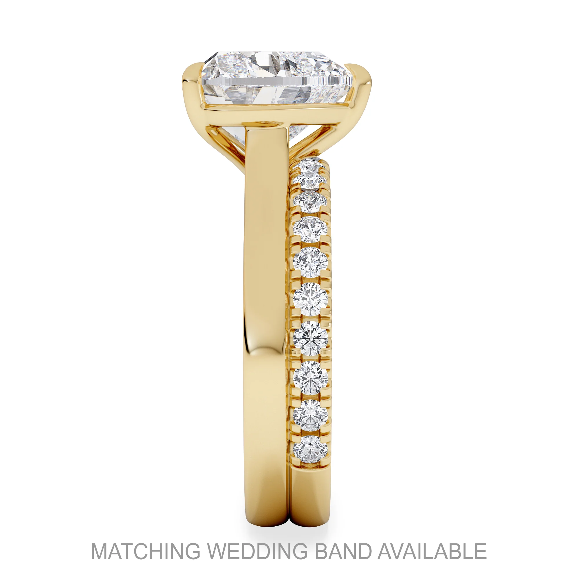Amora Heart 3.00ct Lab Diamond Engagement Ring G/VS Set in 18K Gold - Image 5