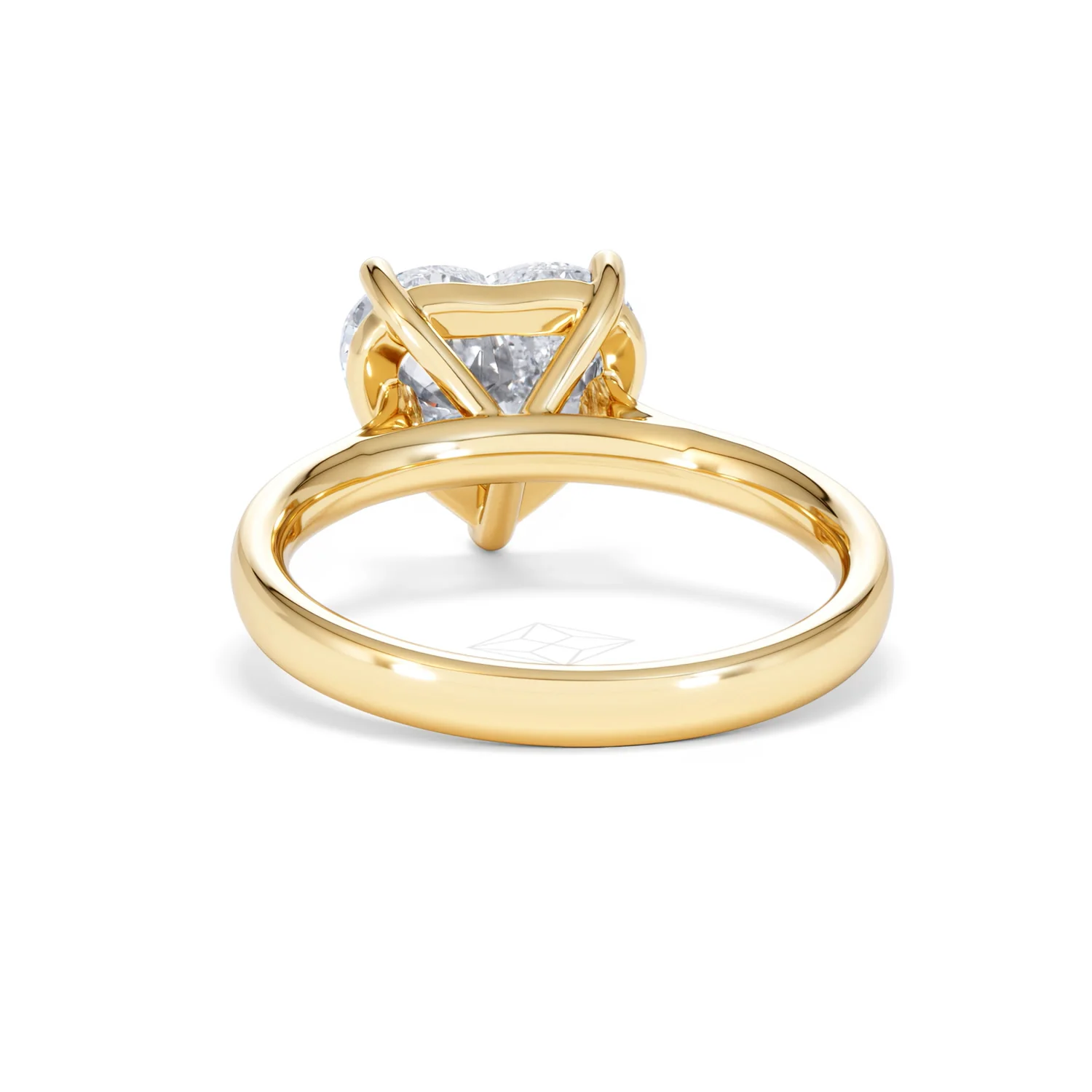 Amora Heart 3.00ct Lab Diamond Engagement Ring G/VS Set in 18K Gold - Image 50