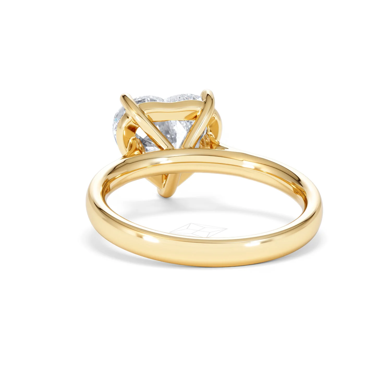 Amora Heart 3.00ct Lab Diamond Engagement Ring G/VS Set in 18K Gold - Image 51