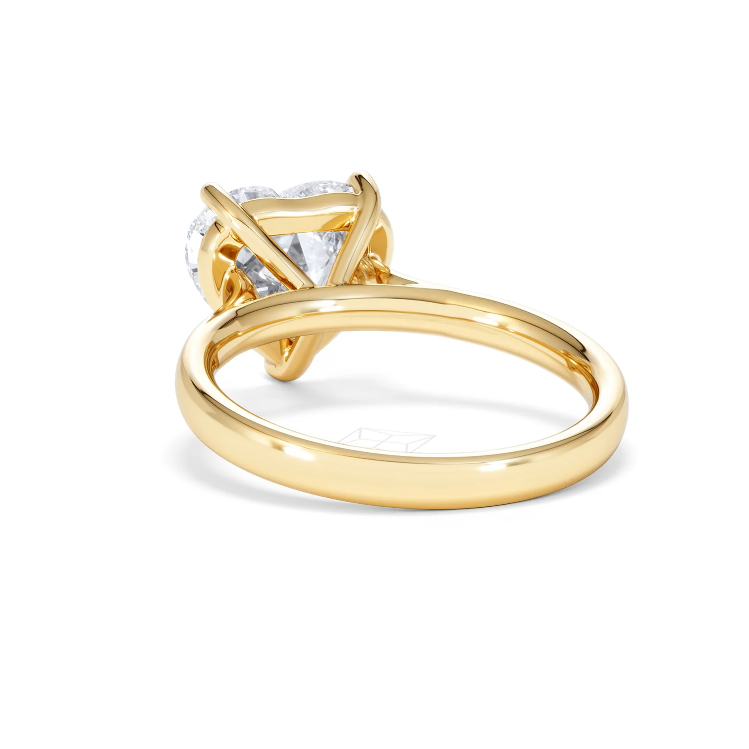 Amora Heart 3.00ct Lab Diamond Engagement Ring G/VS Set in 18K Gold - Image 53