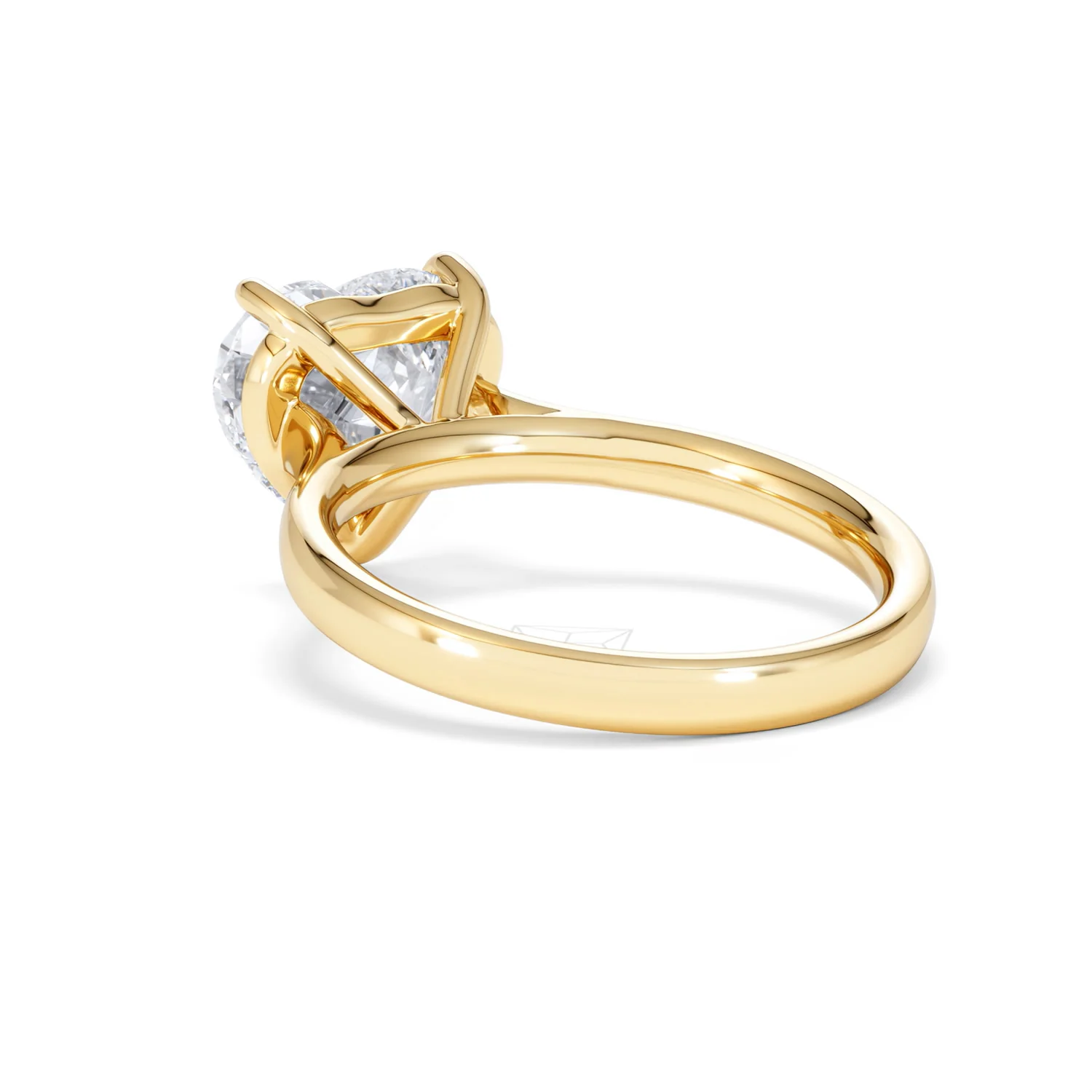 Amora Heart 3.00ct Lab Diamond Engagement Ring G/VS Set in 18K Gold - Image 56