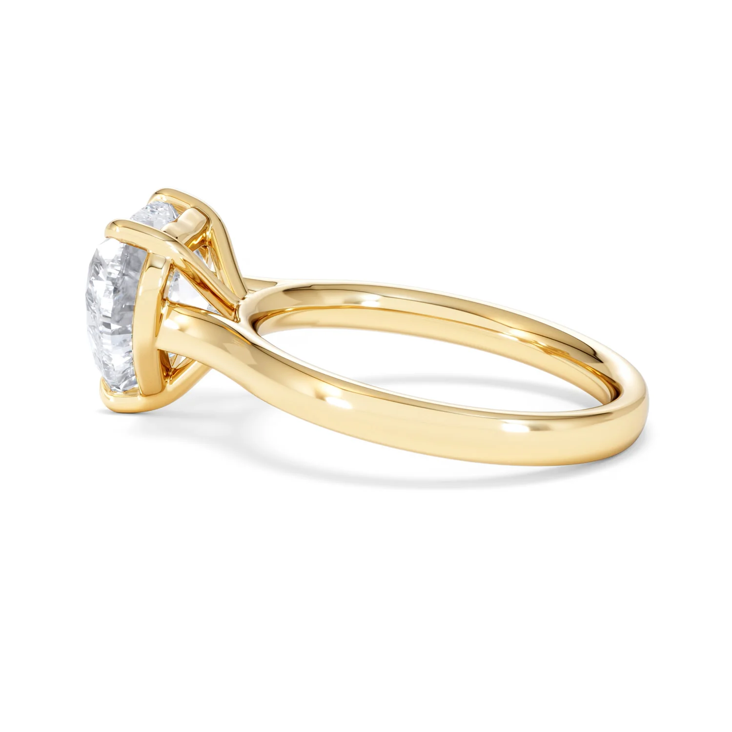 Amora Heart 3.00ct Lab Diamond Engagement Ring G/VS Set in 18K Gold - Image 65
