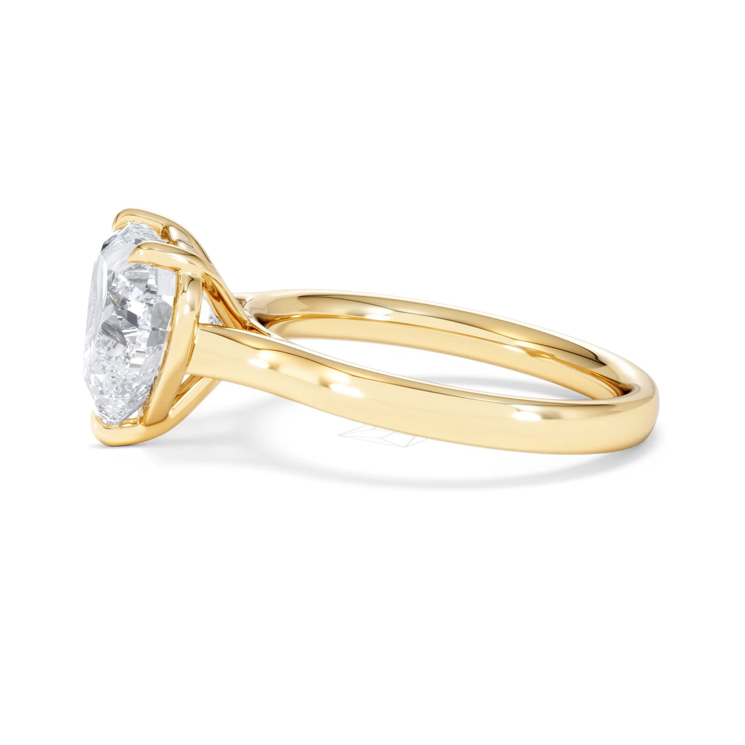 Amora Heart 3.00ct Lab Diamond Engagement Ring G/VS Set in 18K Gold - Image 70