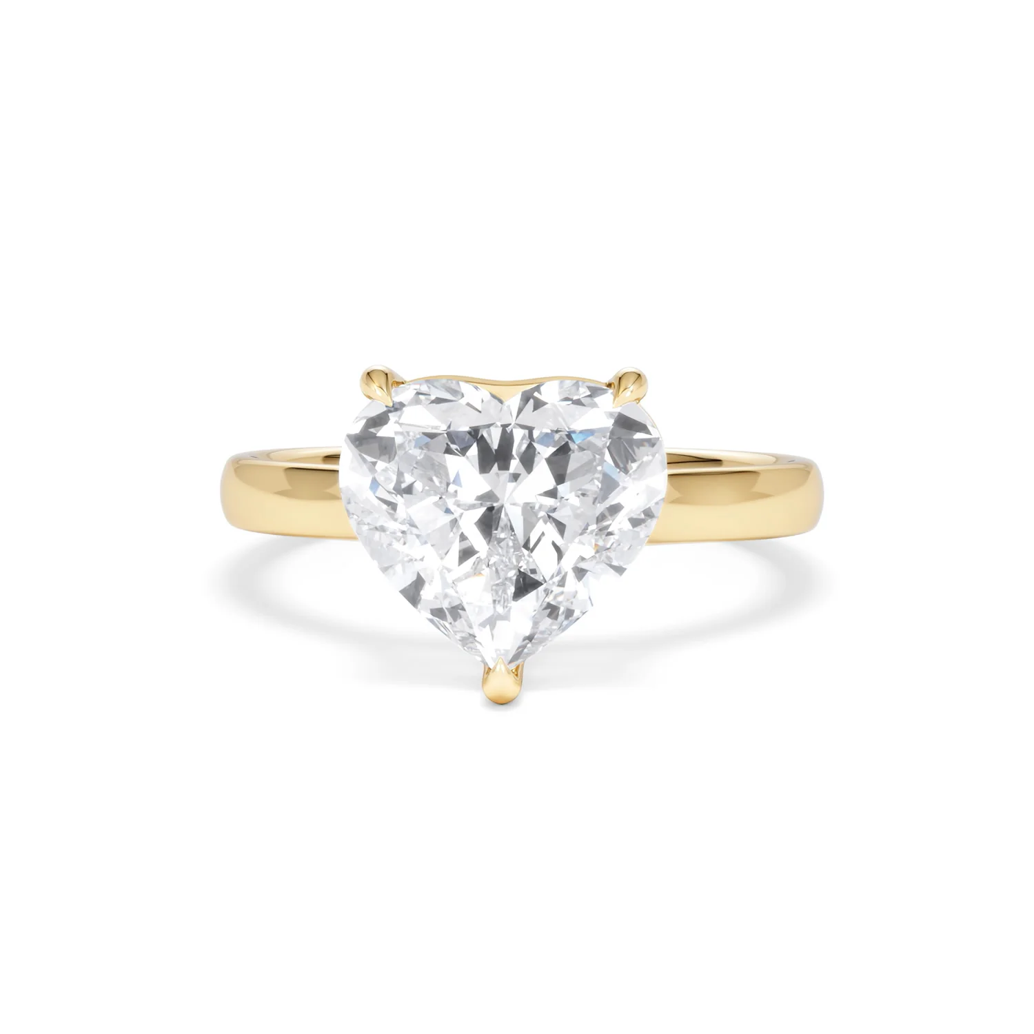 Amora Heart 3.00ct Lab Diamond Engagement Ring G/VS Set in 18K Gold - Image 87