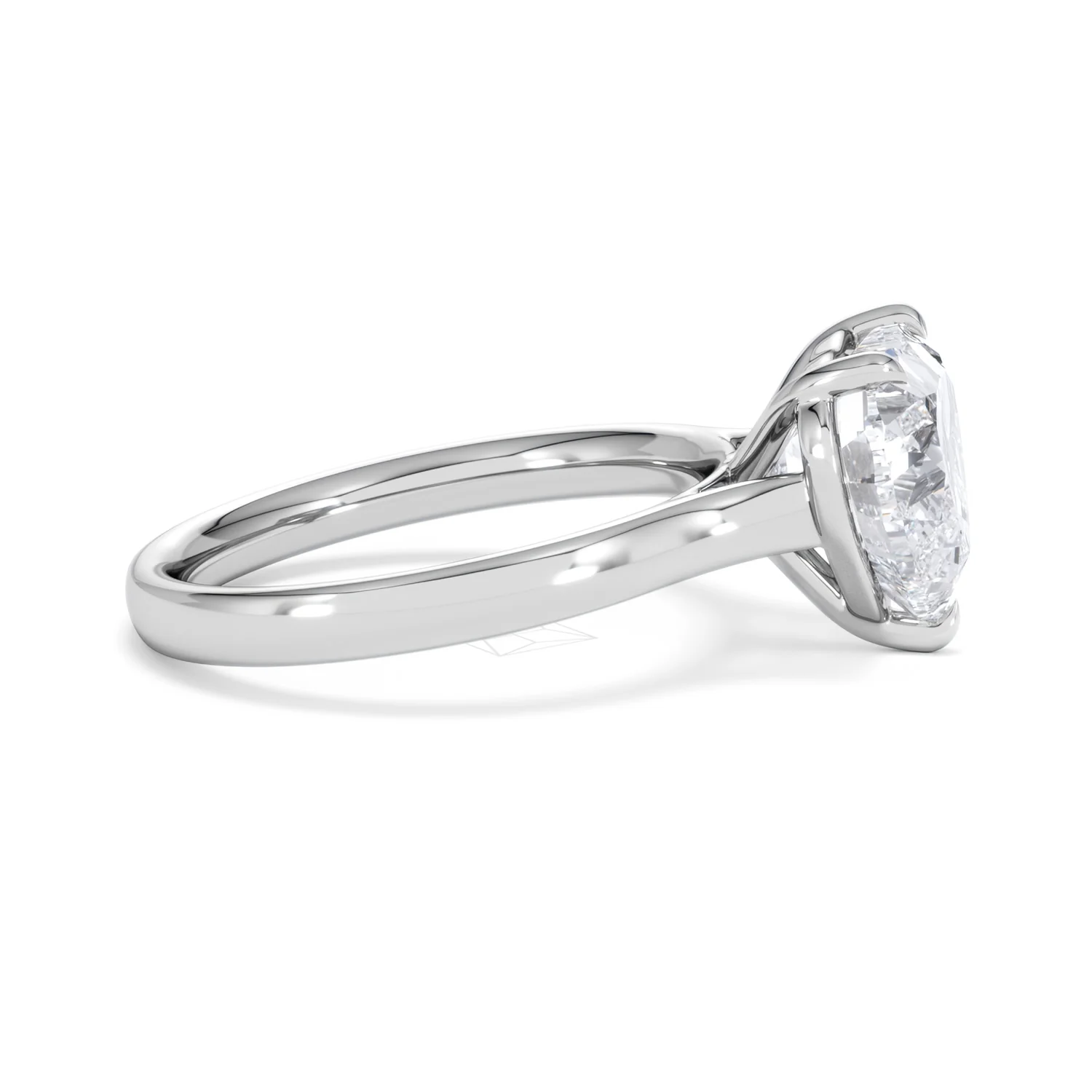 Amora Heart 3.00ct Lab Diamond Engagement Ring G/VS Set in 18K White Gold - Image 26