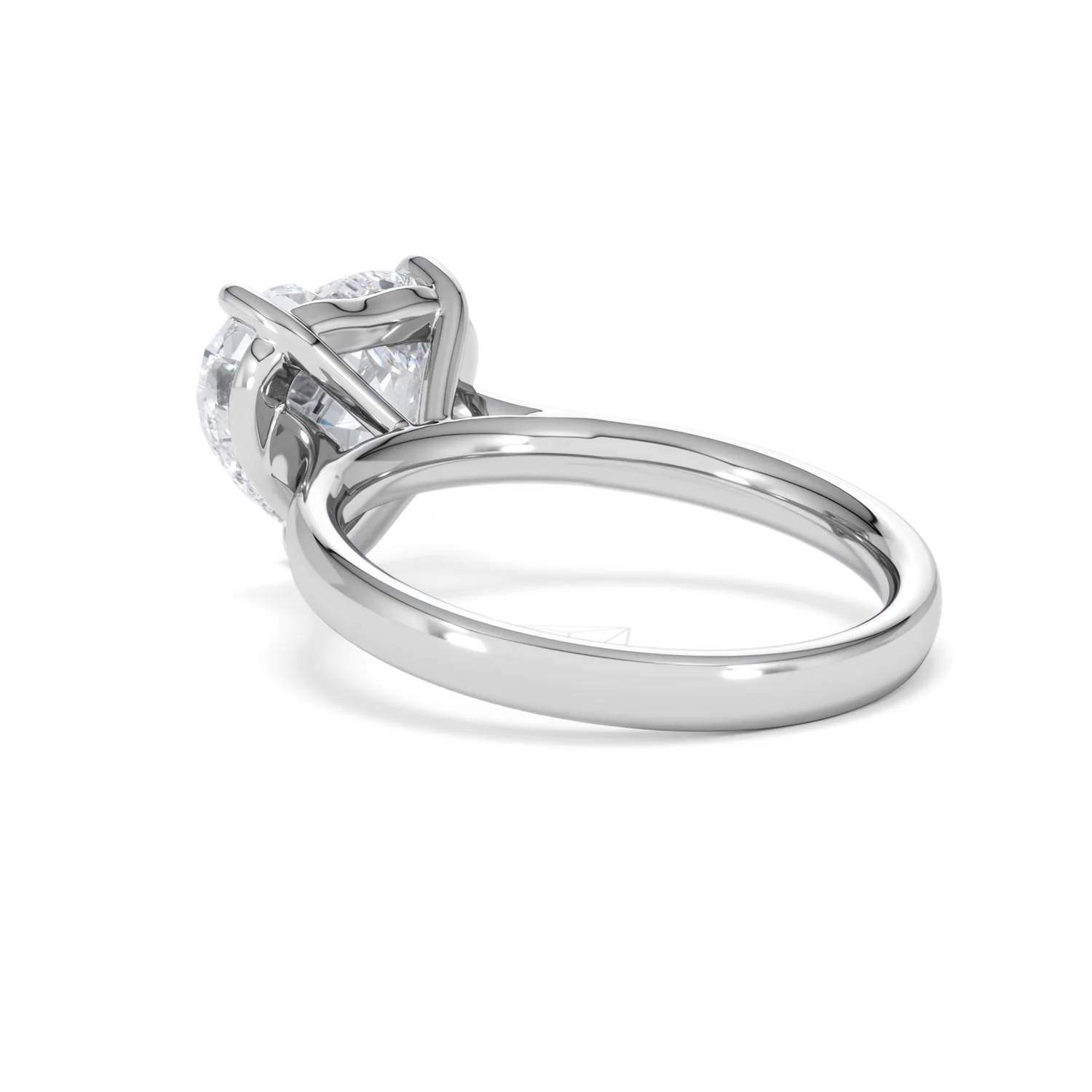 Amora Heart 3.00ct Lab Diamond Engagement Ring G/VS Set in 18K White Gold - Image 57