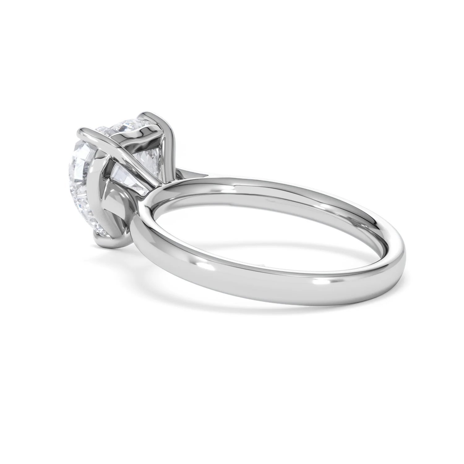 Amora Heart 3.00ct Lab Diamond Engagement Ring G/VS Set in 18K White Gold - Image 60