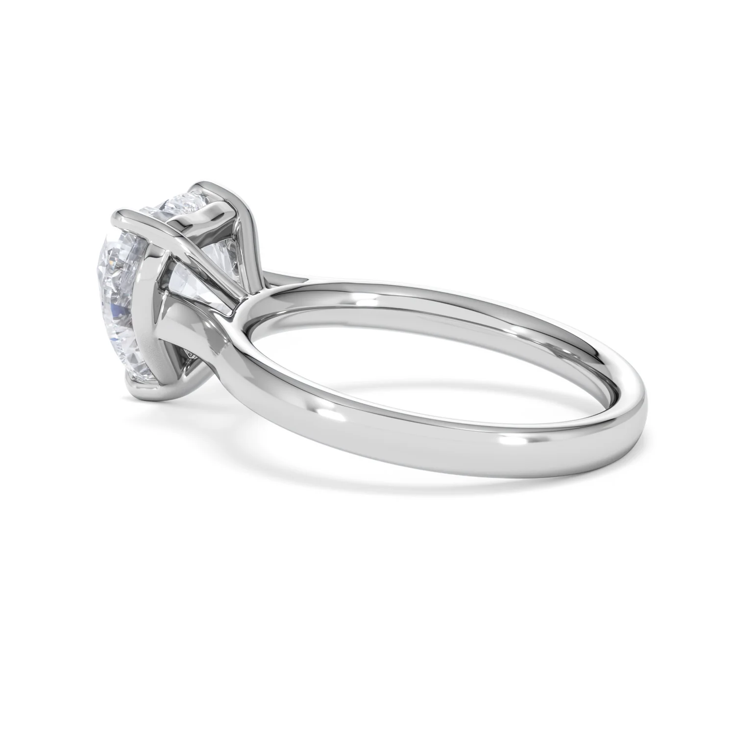Amora Heart 3.00ct Lab Diamond Engagement Ring G/VS Set in 18K White Gold - Image 62