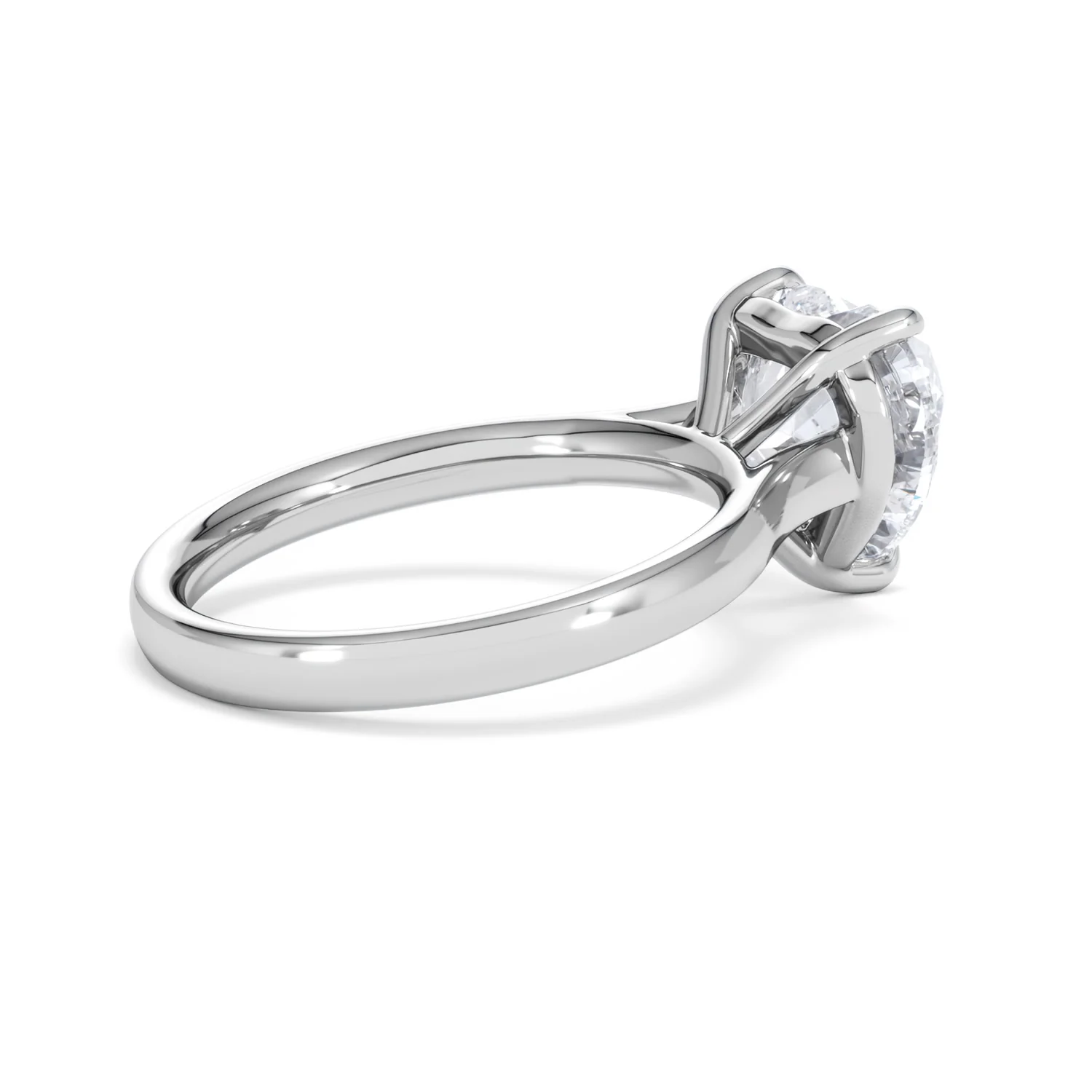 Amora Heart 3.00ct Lab Diamond Engagement Ring G/VS Set in Platinum - Image 34