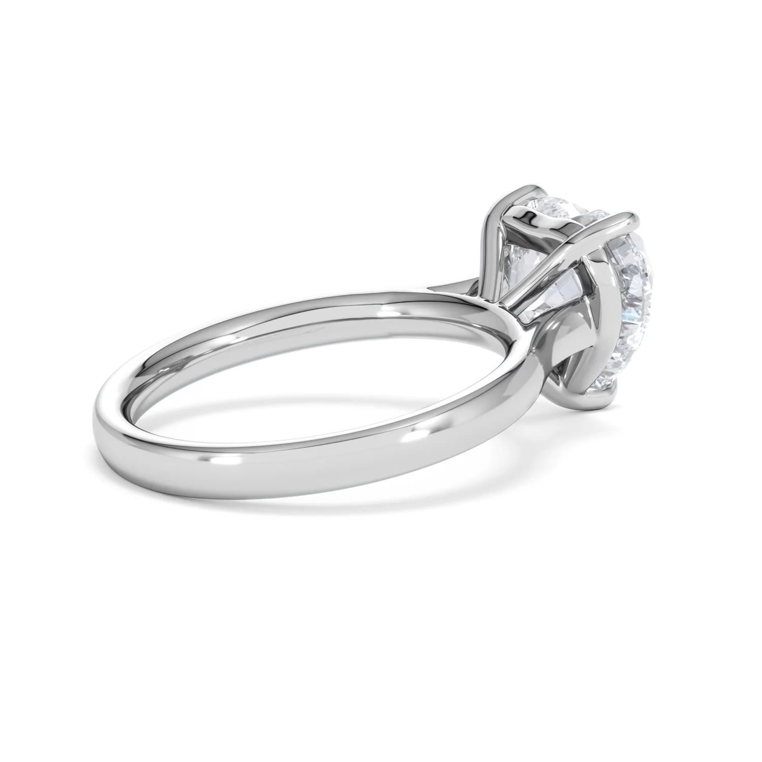 Amora Heart 3.00ct Lab Diamond Engagement Ring G/VS Set in Platinum - Image 35