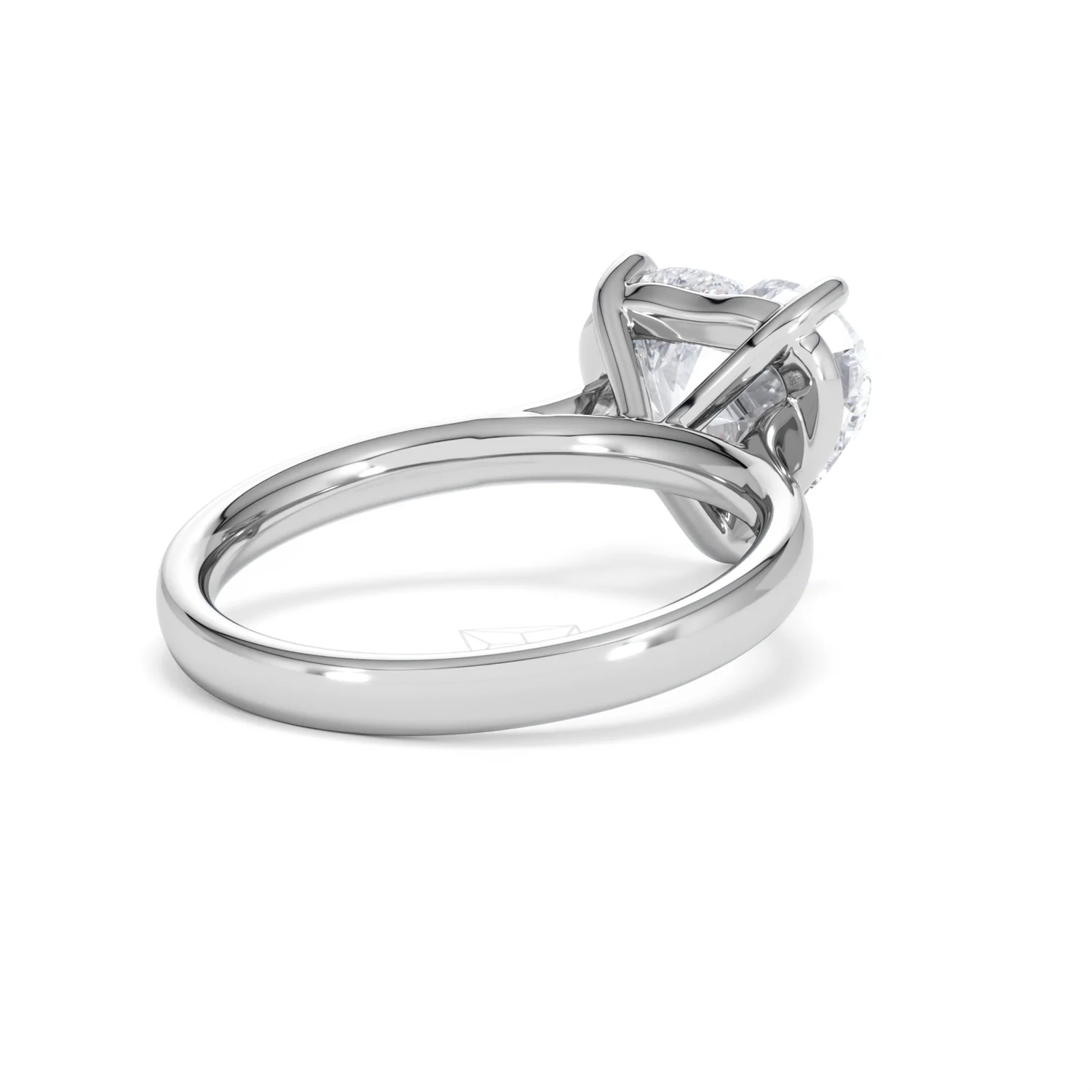 Amora Heart 3.00ct Lab Diamond Engagement Ring G/VS Set in Platinum - Image 40