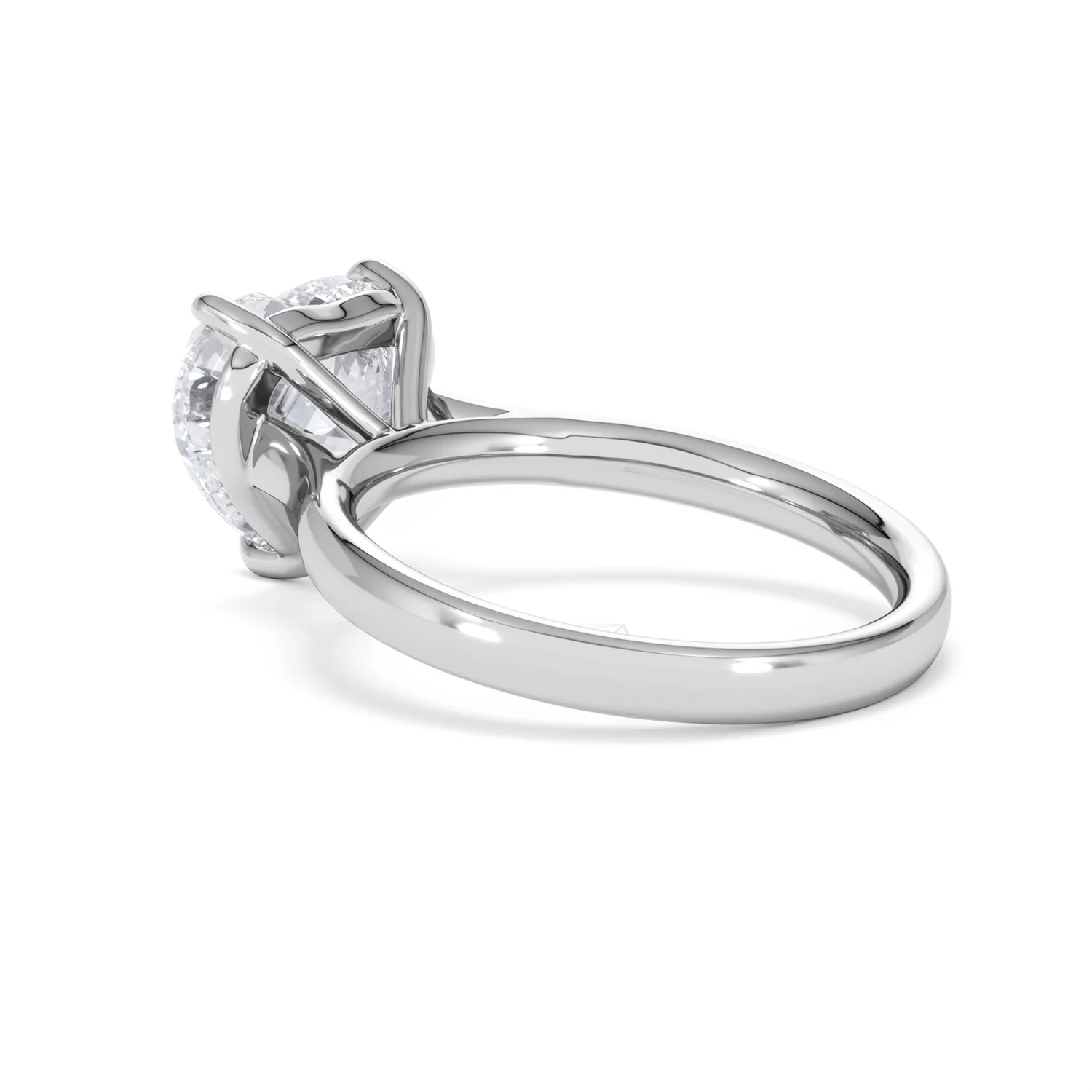 Amora Heart 3.00ct Lab Diamond Engagement Ring G/VS Set in Platinum - Image 59