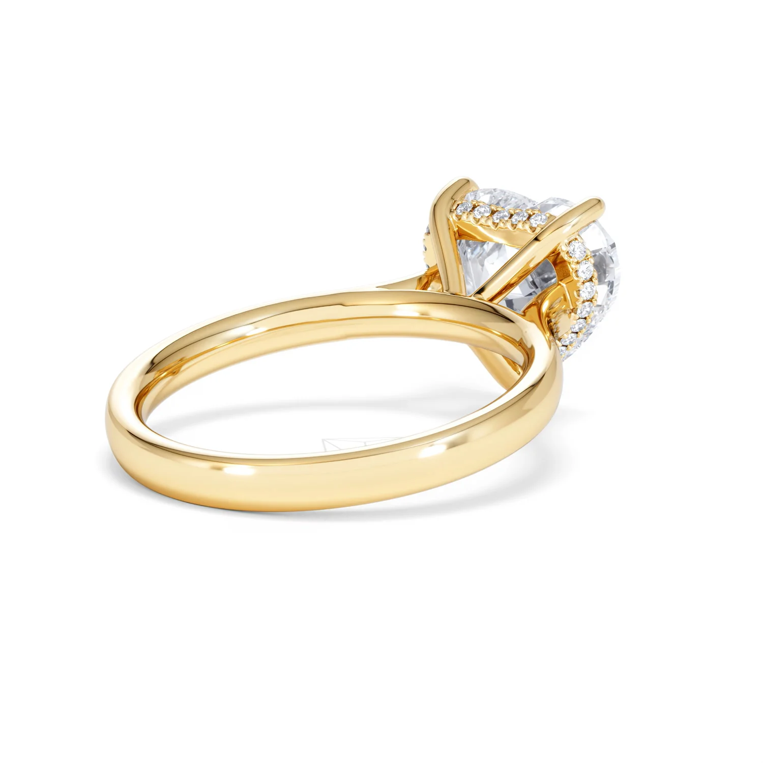 Amora Heart 3.11ct Hidden Halo Lab Diamond Engagement Ring G/VS Set in 18K Gold - Image 39