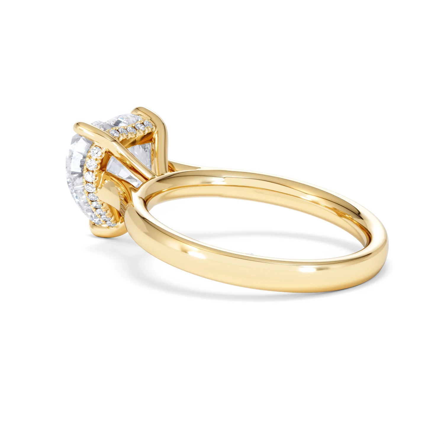 Amora Heart 3.11ct Hidden Halo Lab Diamond Engagement Ring G/VS Set in 18K Gold - Image 60