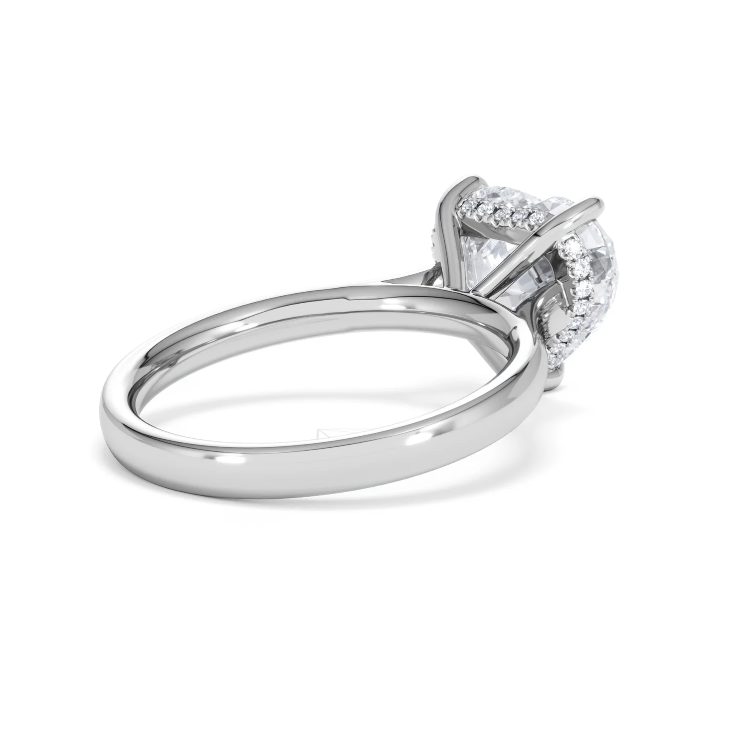 Amora Heart 3.11ct Hidden Halo Lab Diamond Engagement Ring G/VS Set in 18K White Gold - Image 38
