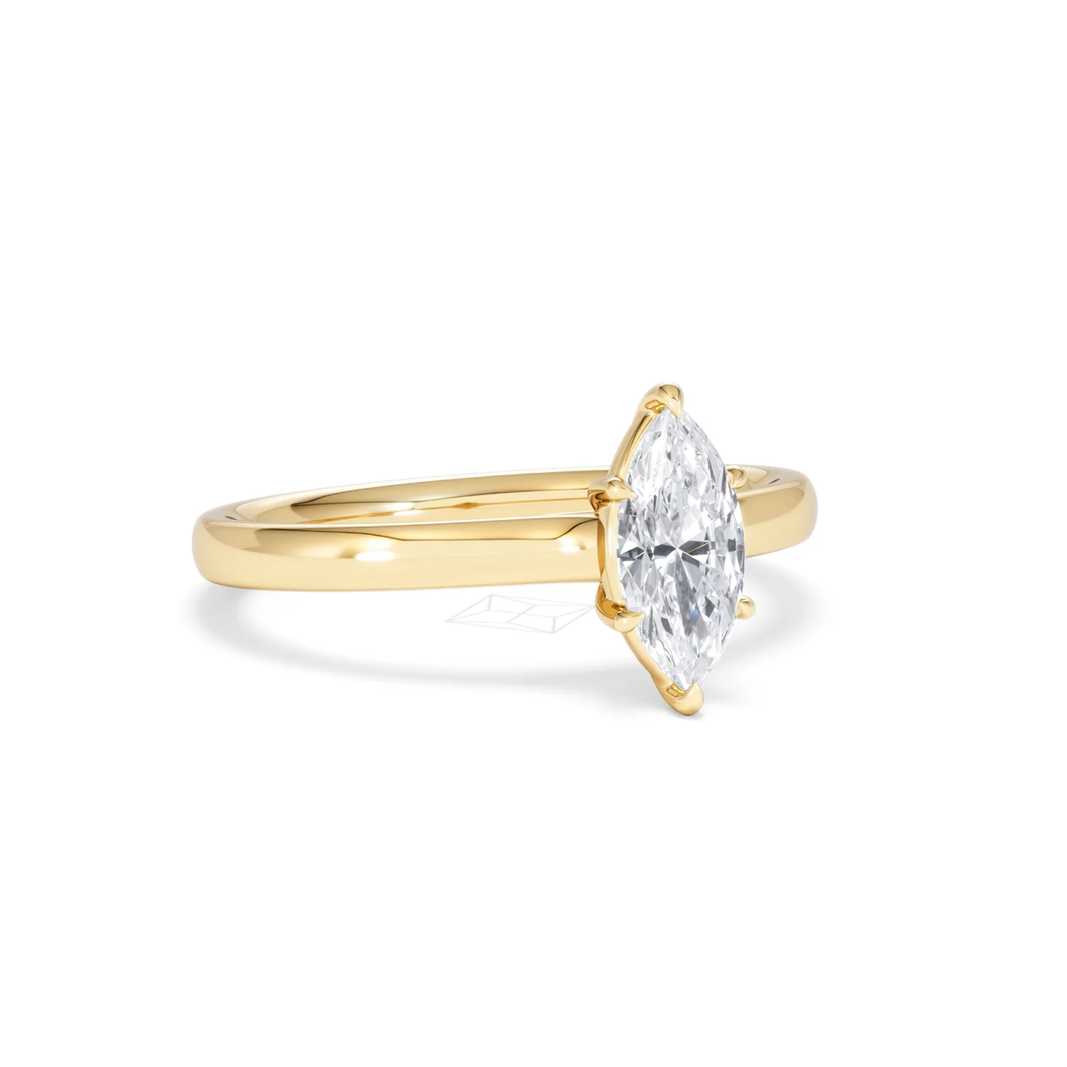 Amora Marquise 0.50ct Lab Diamond Engagement Ring F/VS Set in 18K Gold - Image 13