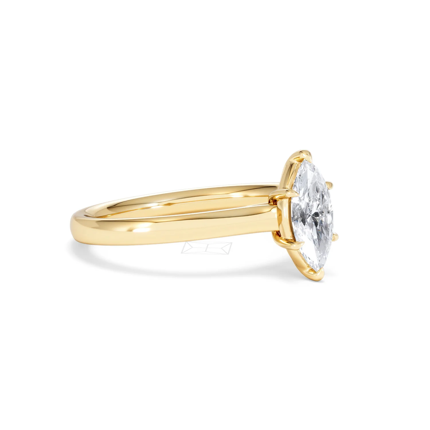Amora Marquise 0.50ct Lab Diamond Engagement Ring F/VS Set in 18K Gold - Image 17