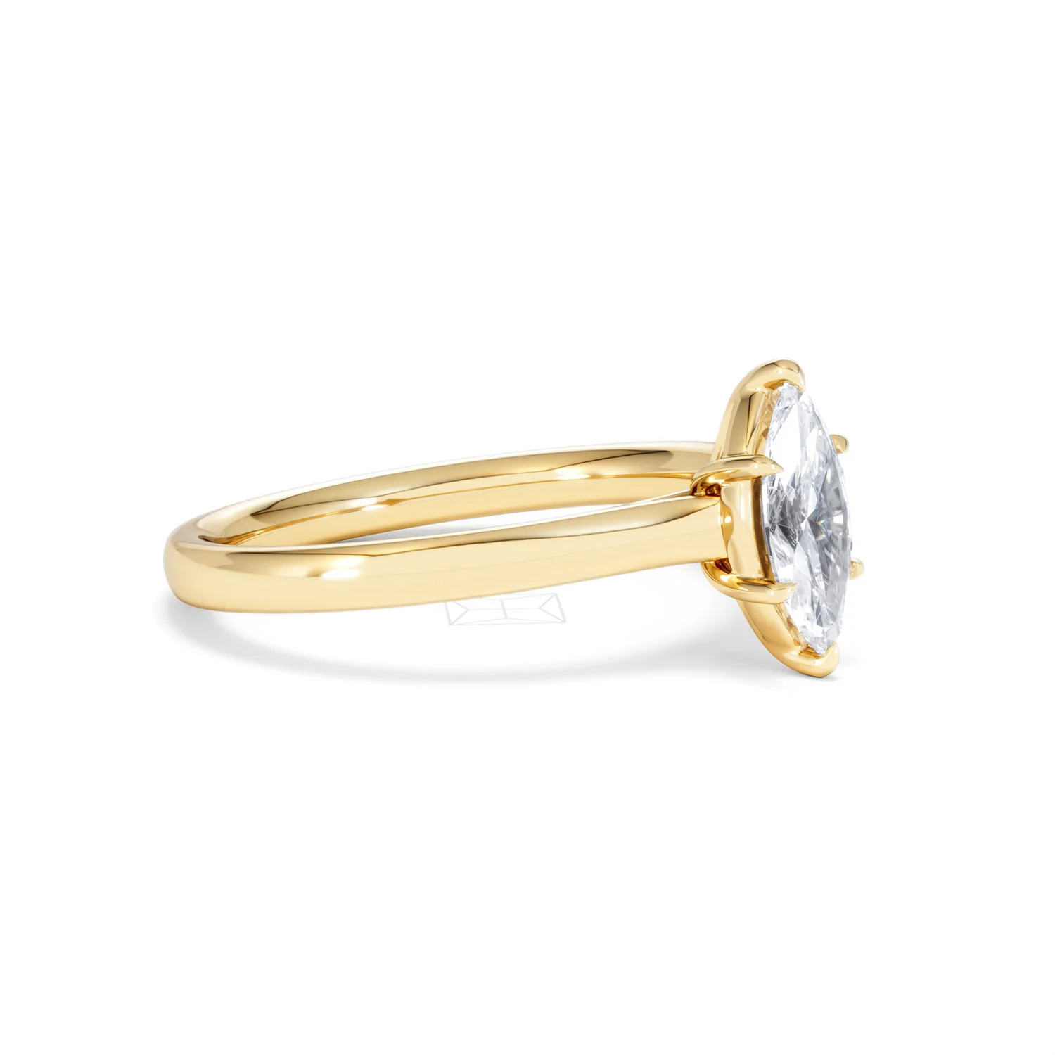 Amora Marquise 0.50ct Lab Diamond Engagement Ring F/VS Set in 18K Gold - Image 19