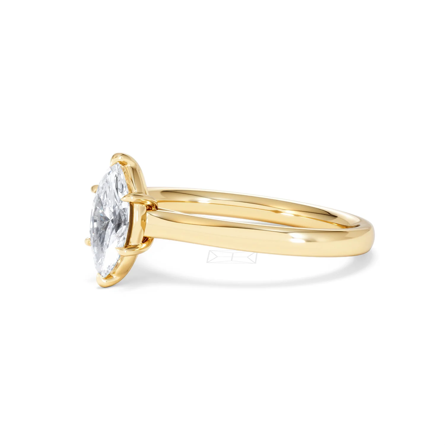 Amora Marquise 0.50ct Lab Diamond Engagement Ring F/VS Set in 18K Gold - Image 77