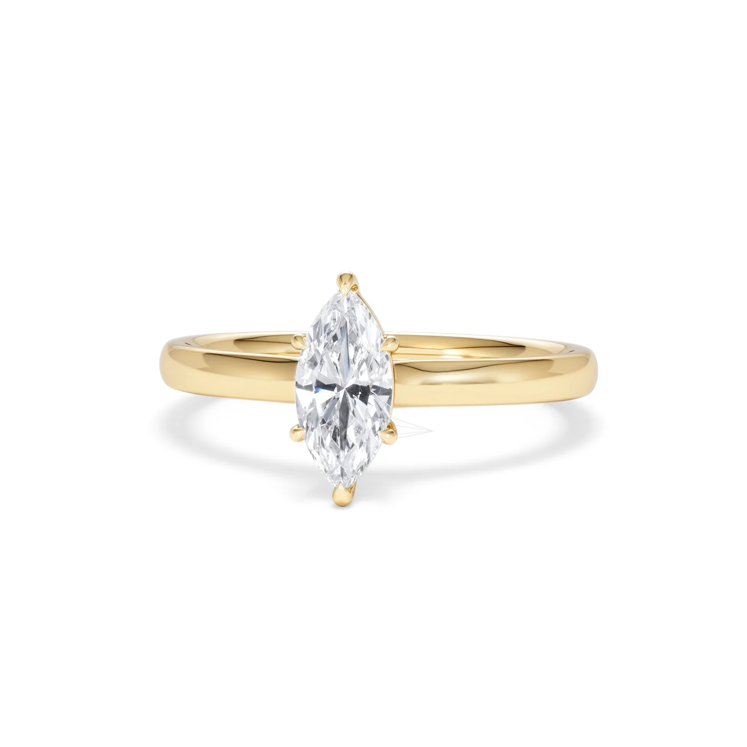 Amora Marquise 0.50ct Lab Diamond Engagement Ring F/VS Set in 18K Gold - Image 86