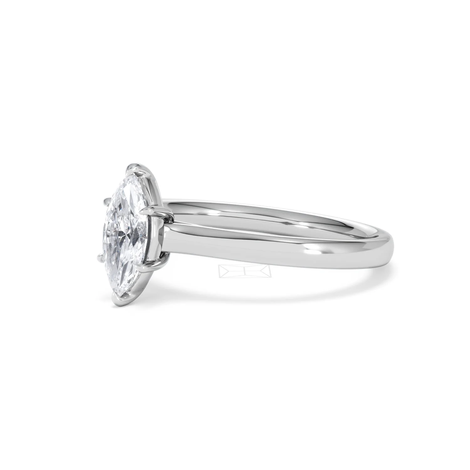 Amora Marquise 0.50ct Lab Diamond Engagement Ring F/VS Set in 18K White Gold - Image 78
