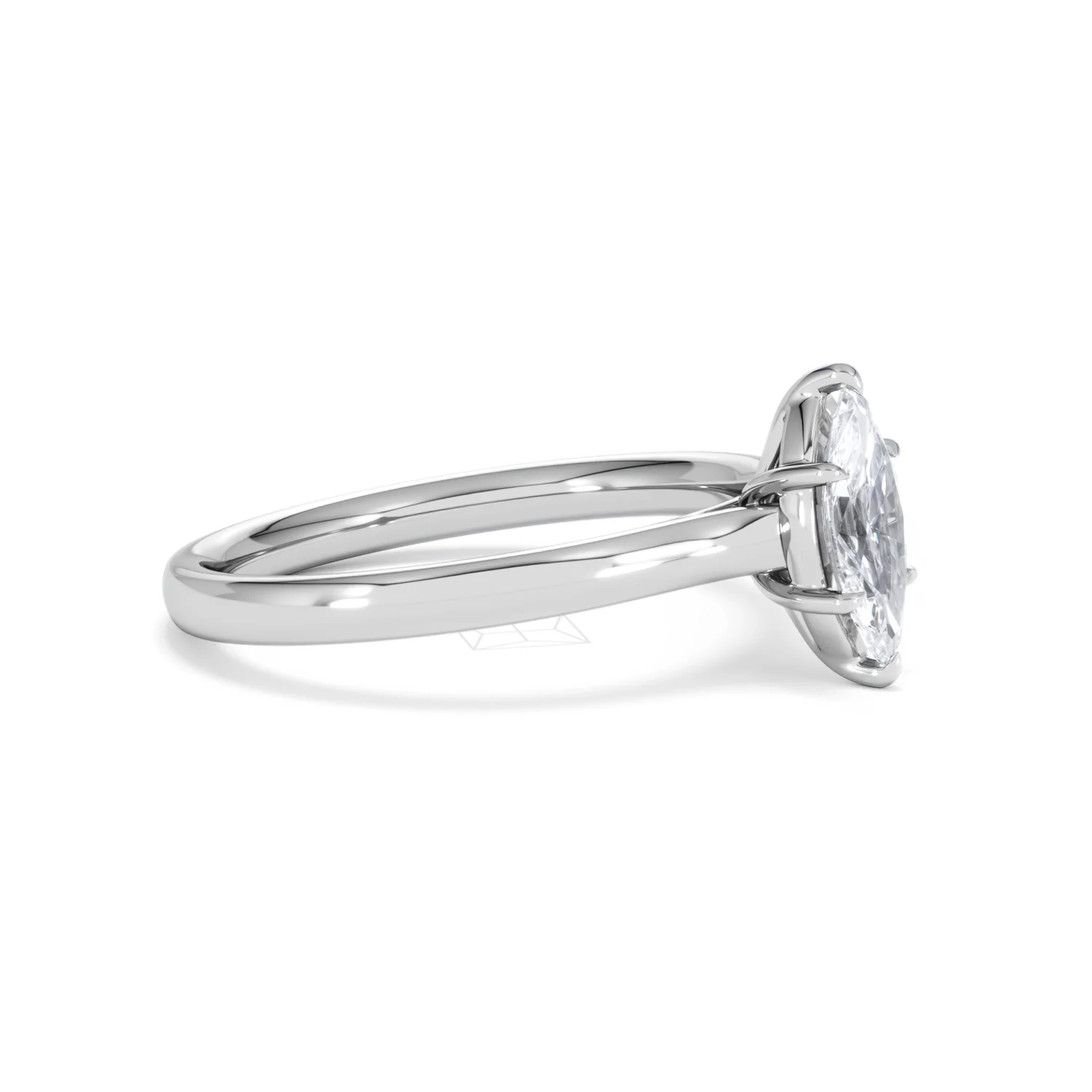 Amora Marquise 0.50ct Lab Diamond Engagement Ring F/VS Set in Platinum - Image 21
