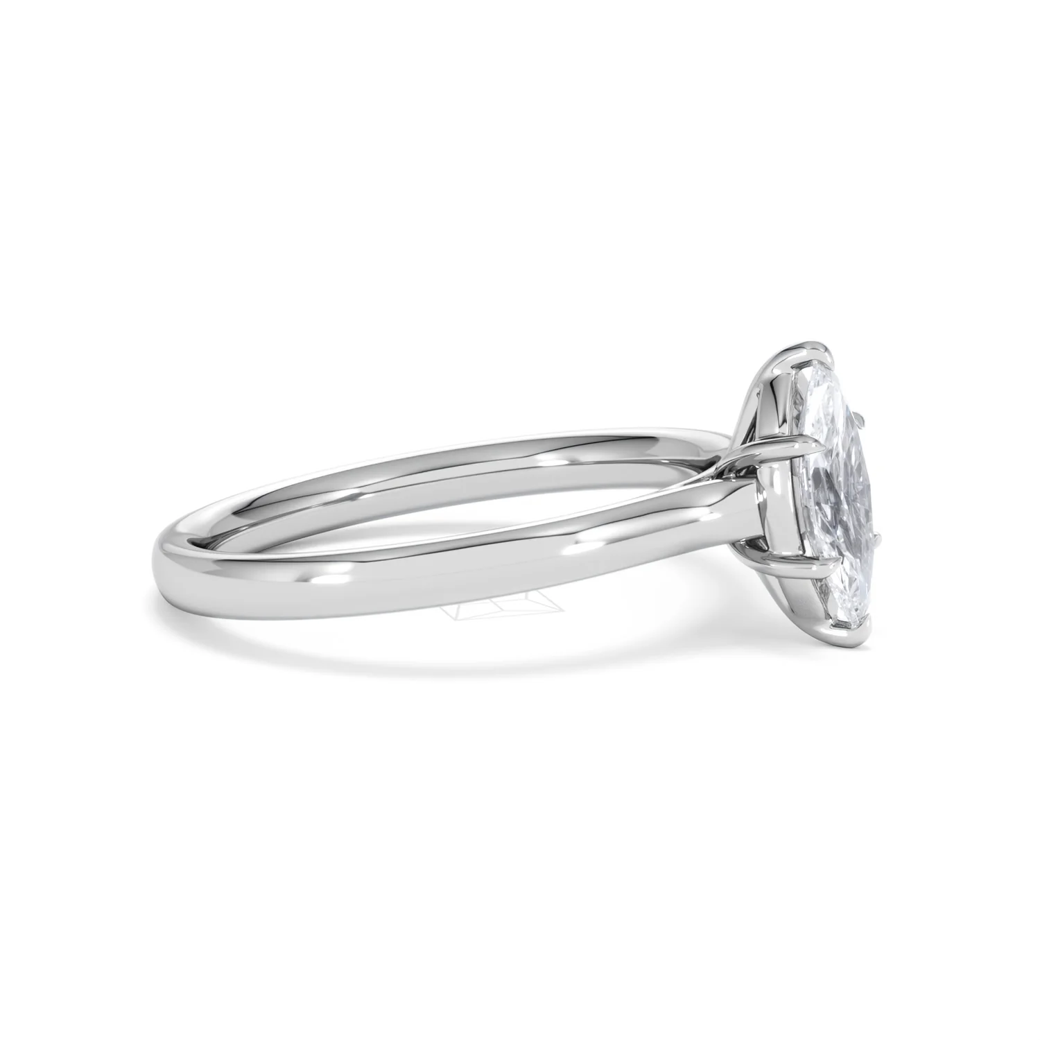 Amora Marquise 0.50ct Lab Diamond Engagement Ring F/VS Set in Platinum - Image 22