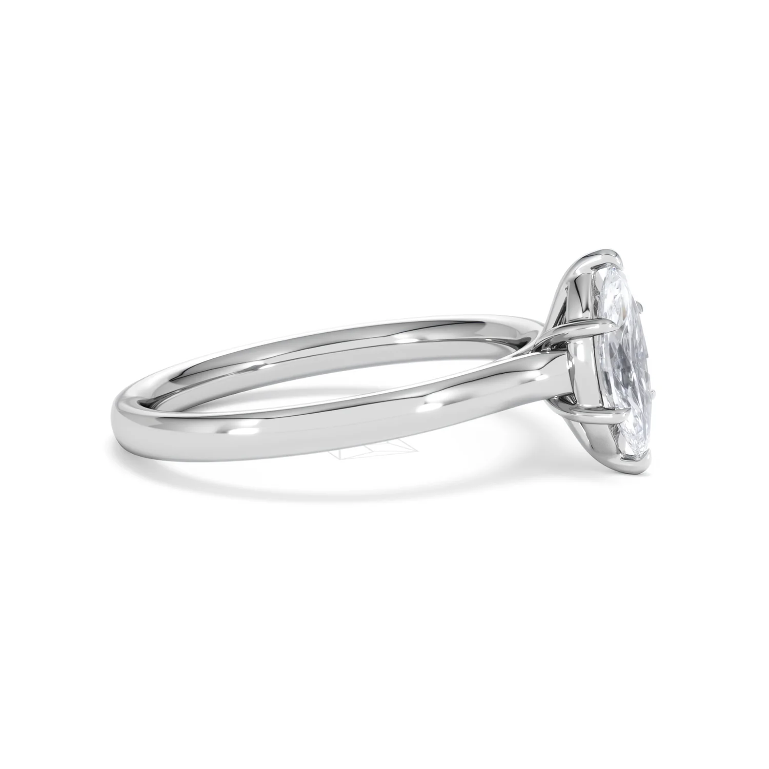 Amora Marquise 0.50ct Lab Diamond Engagement Ring F/VS Set in Platinum - Image 23