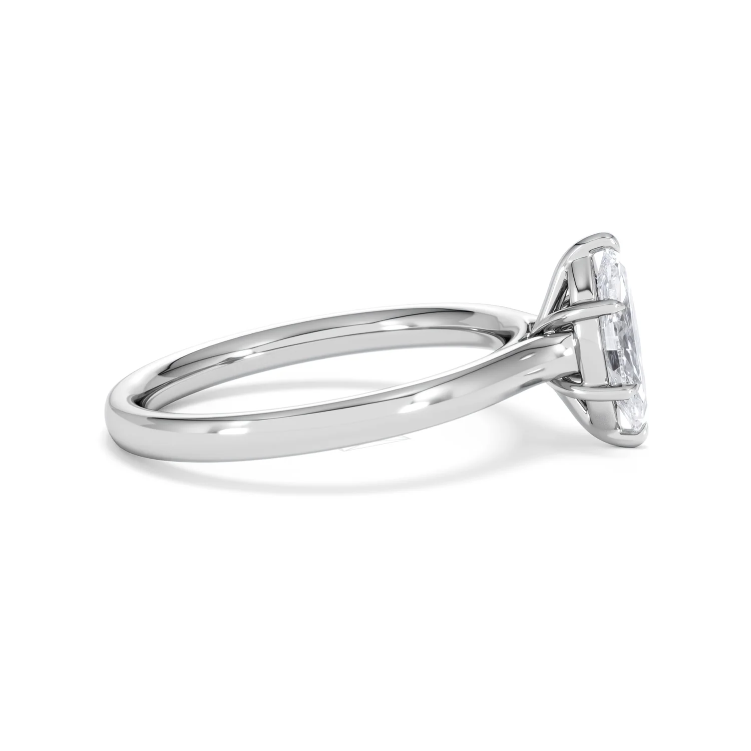 Amora Marquise 0.50ct Lab Diamond Engagement Ring F/VS Set in Platinum - Image 26