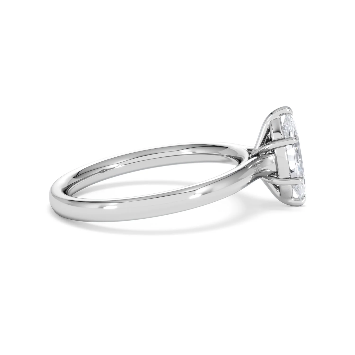 Amora Marquise 0.50ct Lab Diamond Engagement Ring F/VS Set in Platinum - Image 28