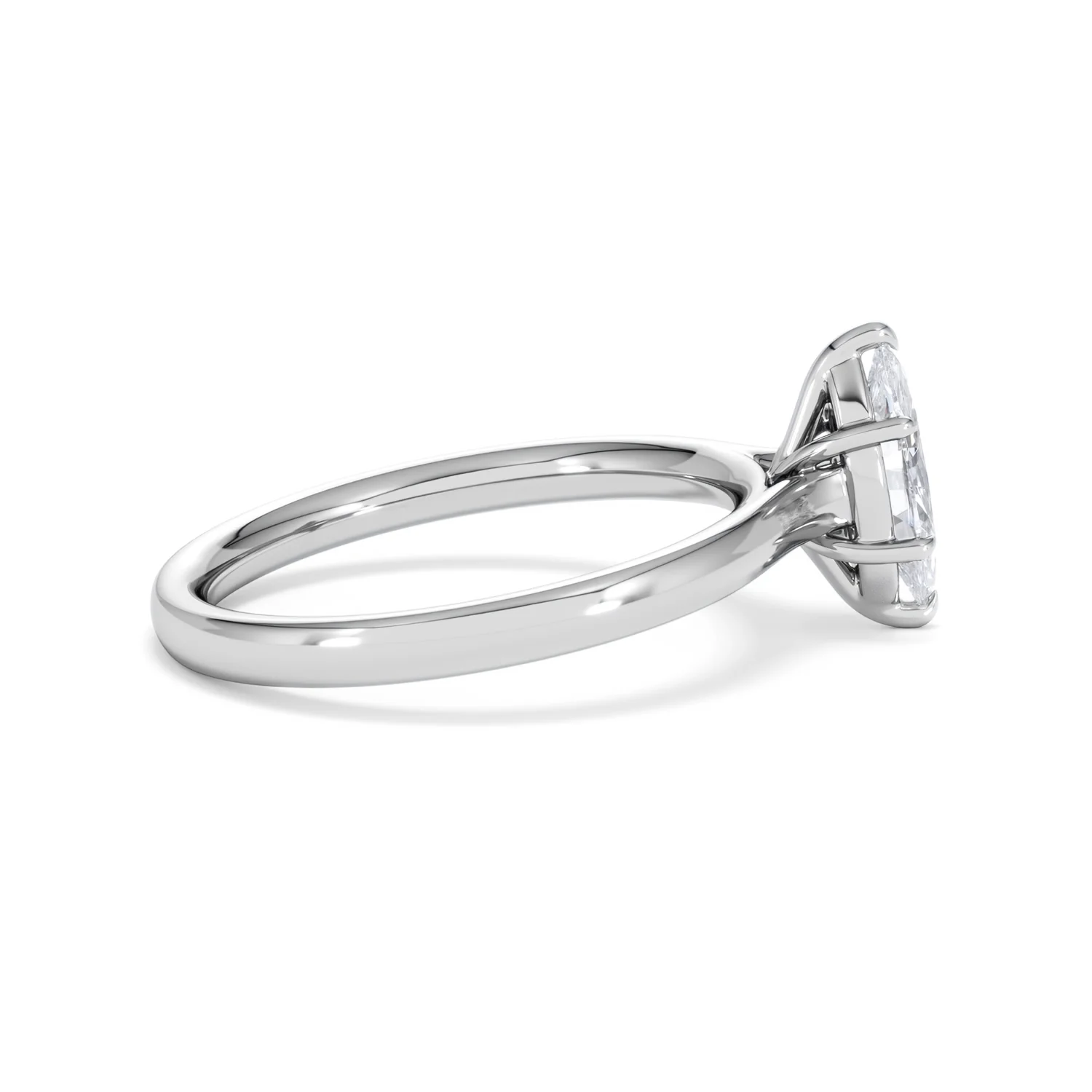 Amora Marquise 0.50ct Lab Diamond Engagement Ring F/VS Set in Platinum - Image 29