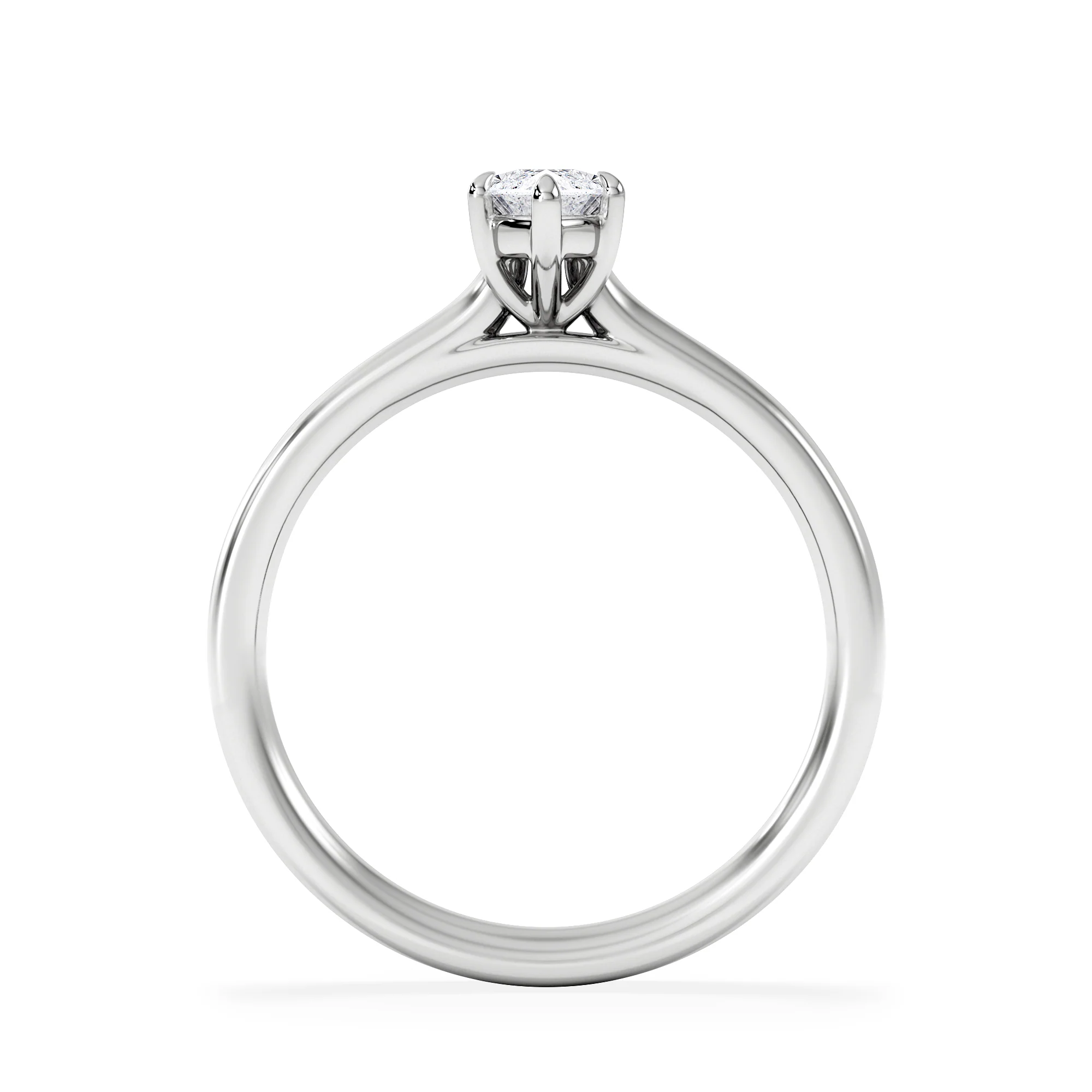 Amora Marquise 0.50ct Lab Diamond Engagement Ring F/VS Set in Platinum - Image 3