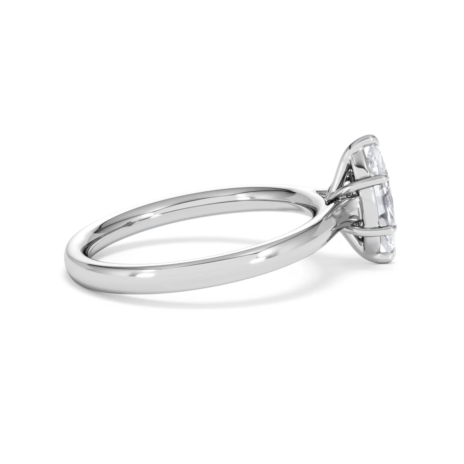 Amora Marquise 0.50ct Lab Diamond Engagement Ring F/VS Set in Platinum - Image 30