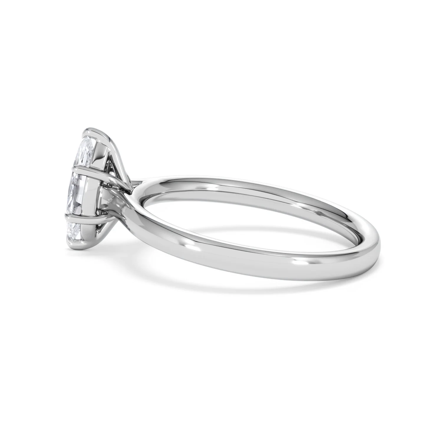 Amora Marquise 0.50ct Lab Diamond Engagement Ring F/VS Set in Platinum - Image 65