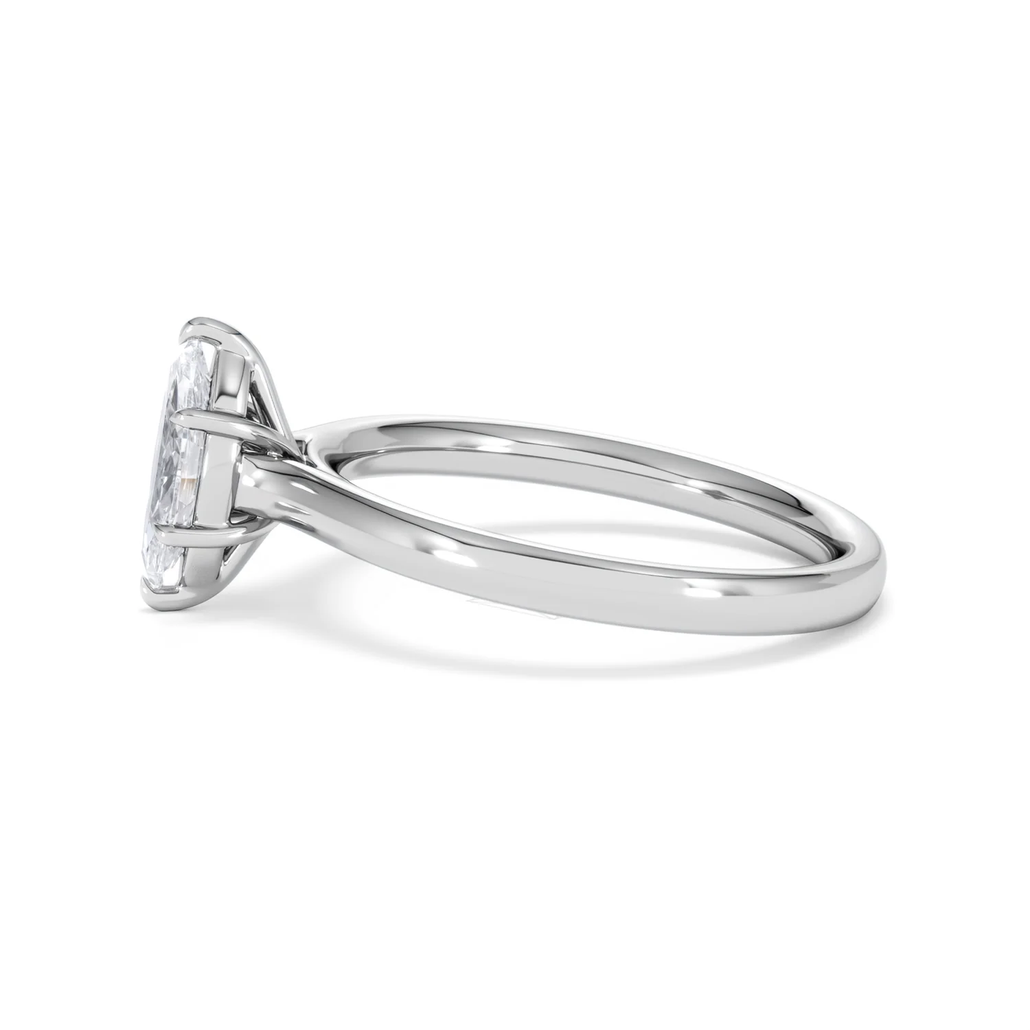 Amora Marquise 0.50ct Lab Diamond Engagement Ring F/VS Set in Platinum - Image 69